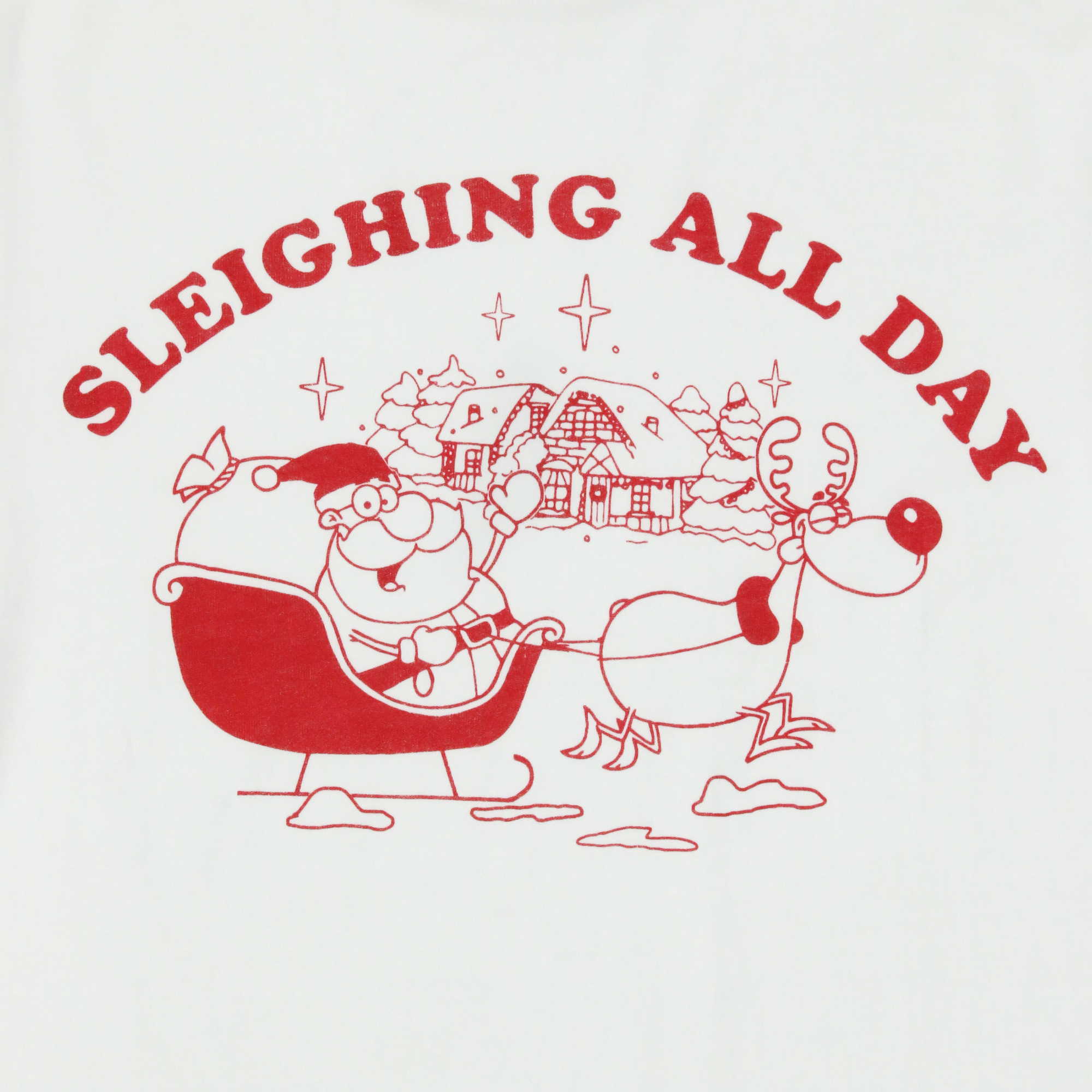 sleighing All Day' Graphic Tee - Large