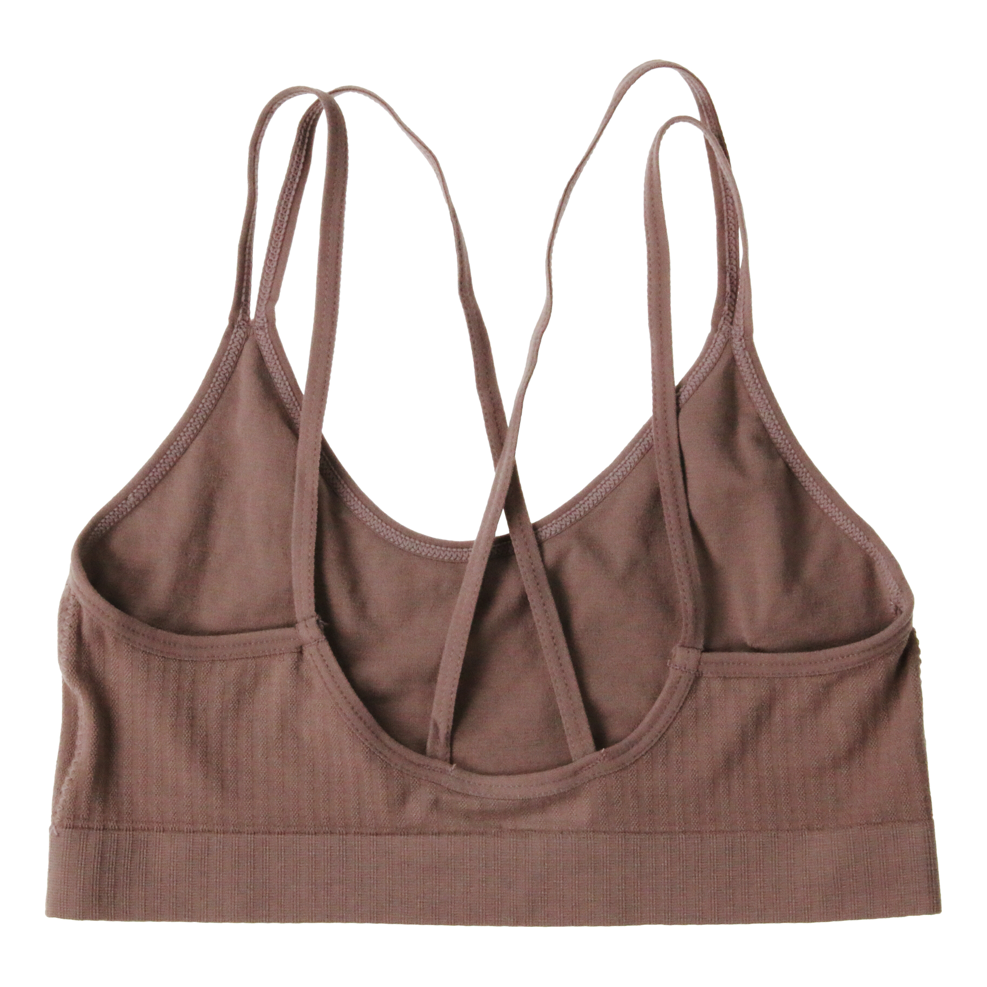 Juniors Mocha Seamless Ribbed Bralette