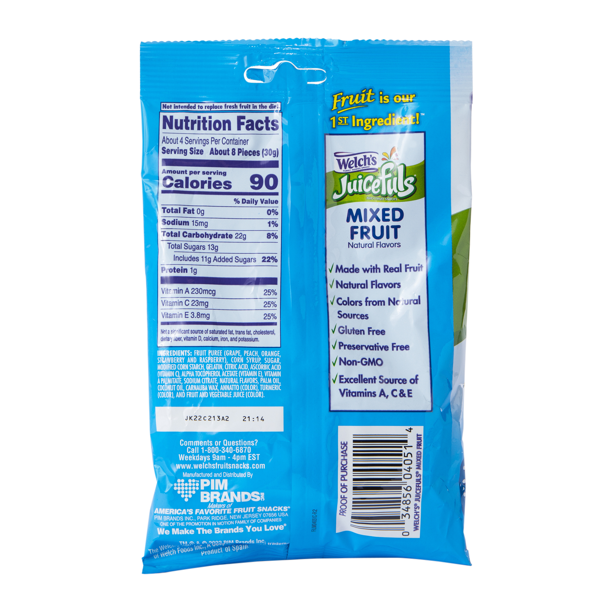 Welch's® Juicefuls® Mixed Fruit Juicy Fruit Snacks 4oz