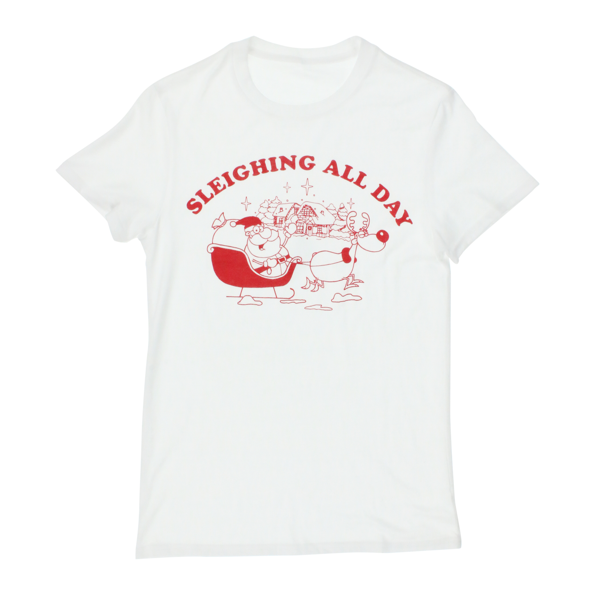 sleighing All Day' Graphic Tee - Medium