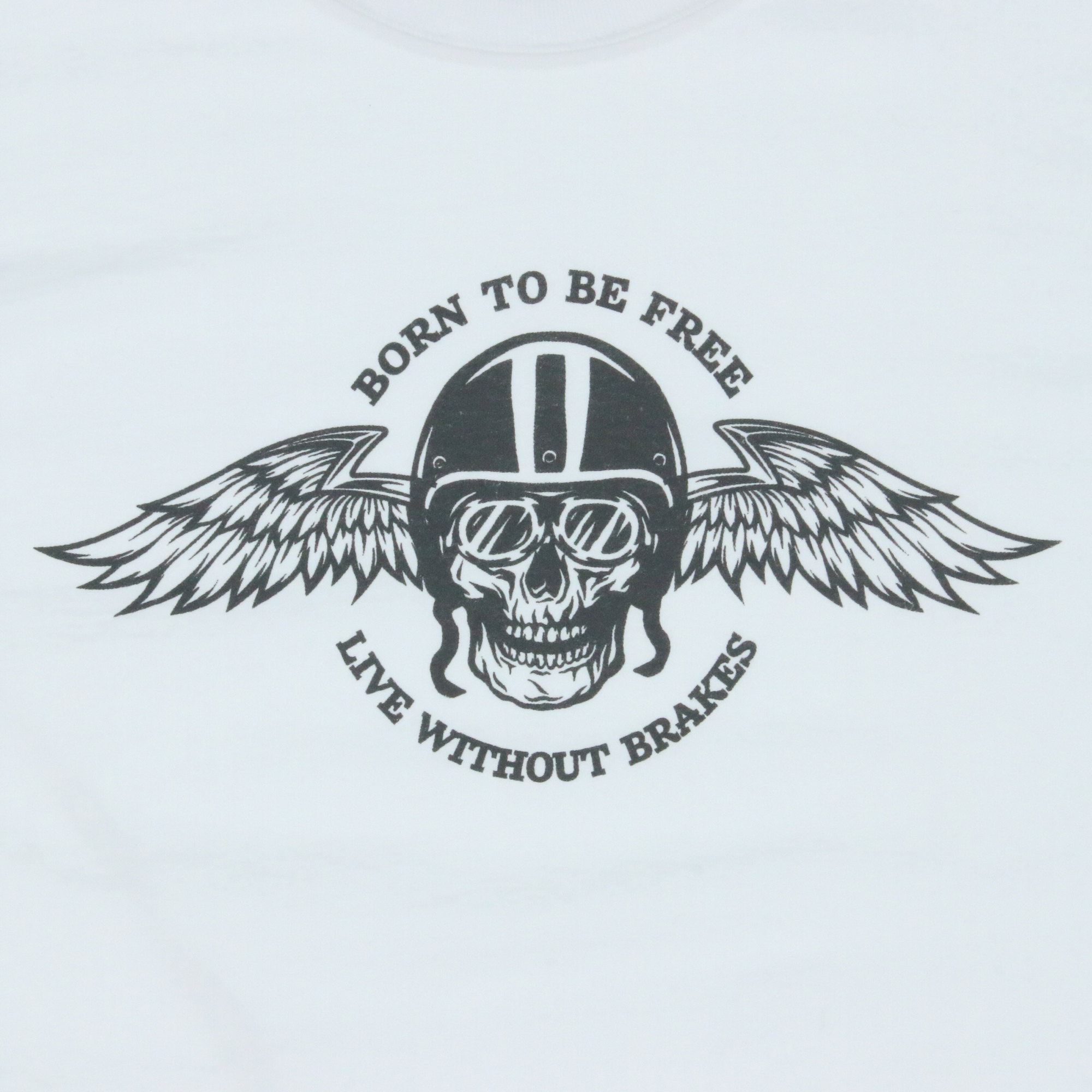 'Born To Be Free' Skull Graphic Tee