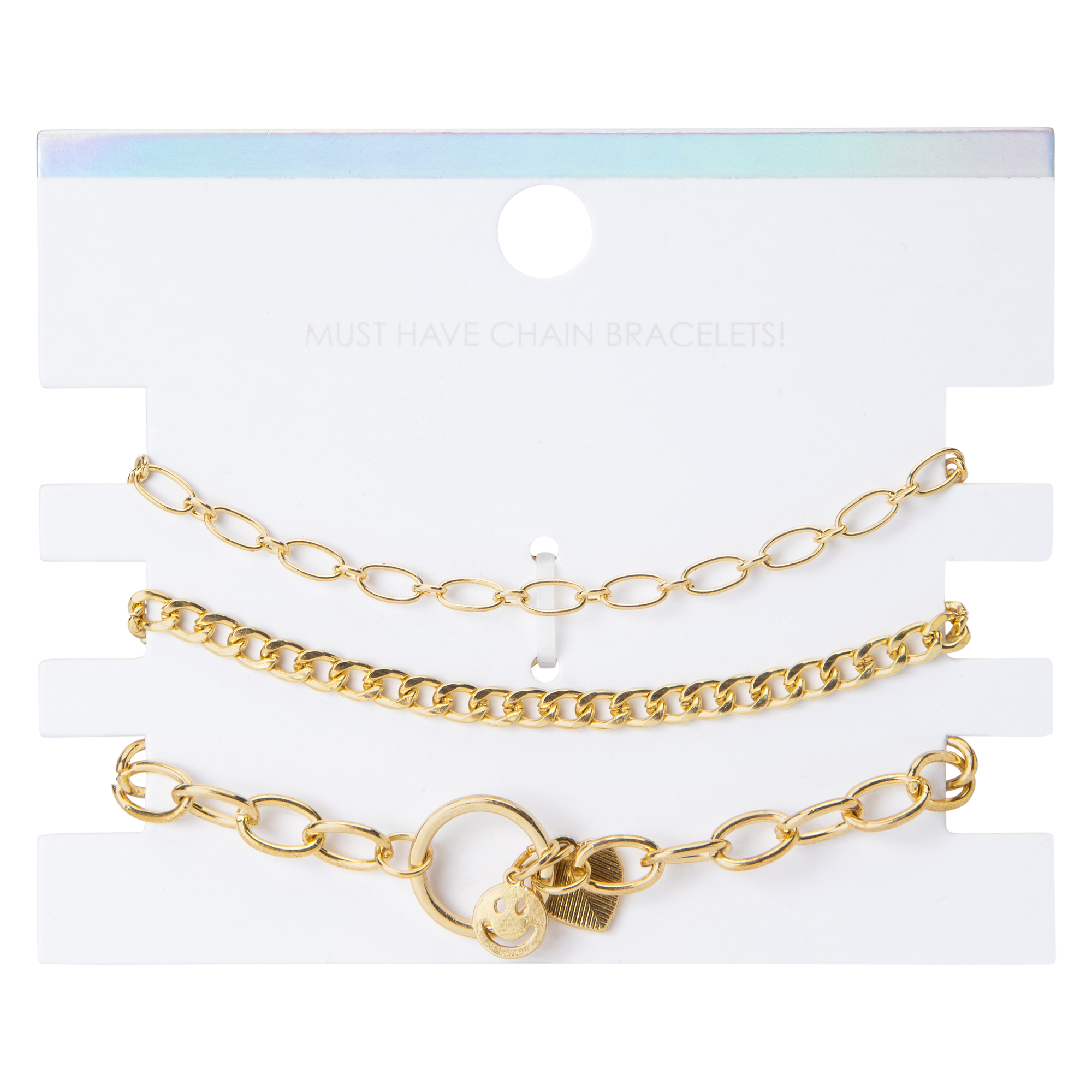 Yin-Yang Gold Bracelets 3-Piece Set