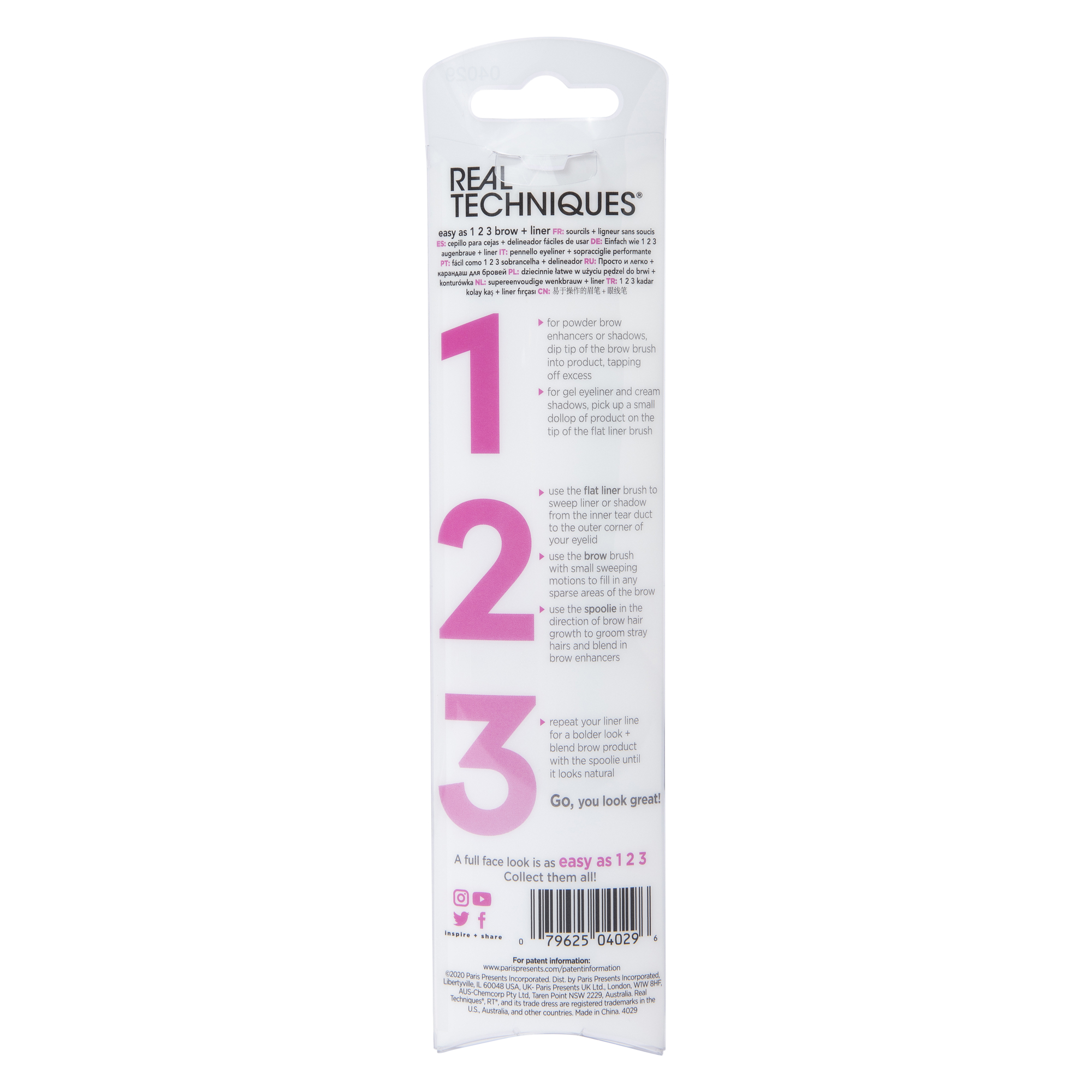 Easy As 1-2-3 Brow & Liner Makeup Brush Set