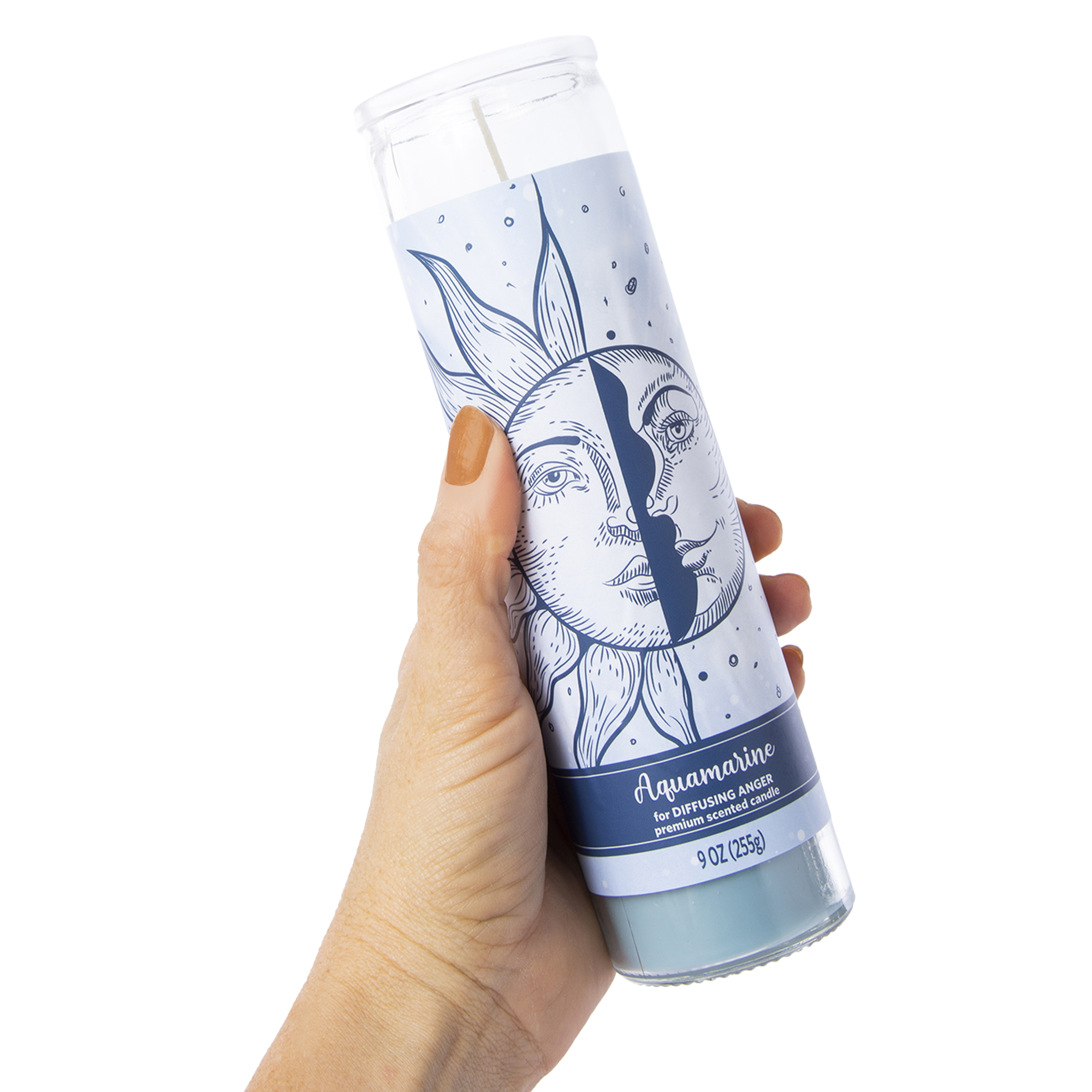 Aquamarine Premium Scented Pillar Candle 9oz