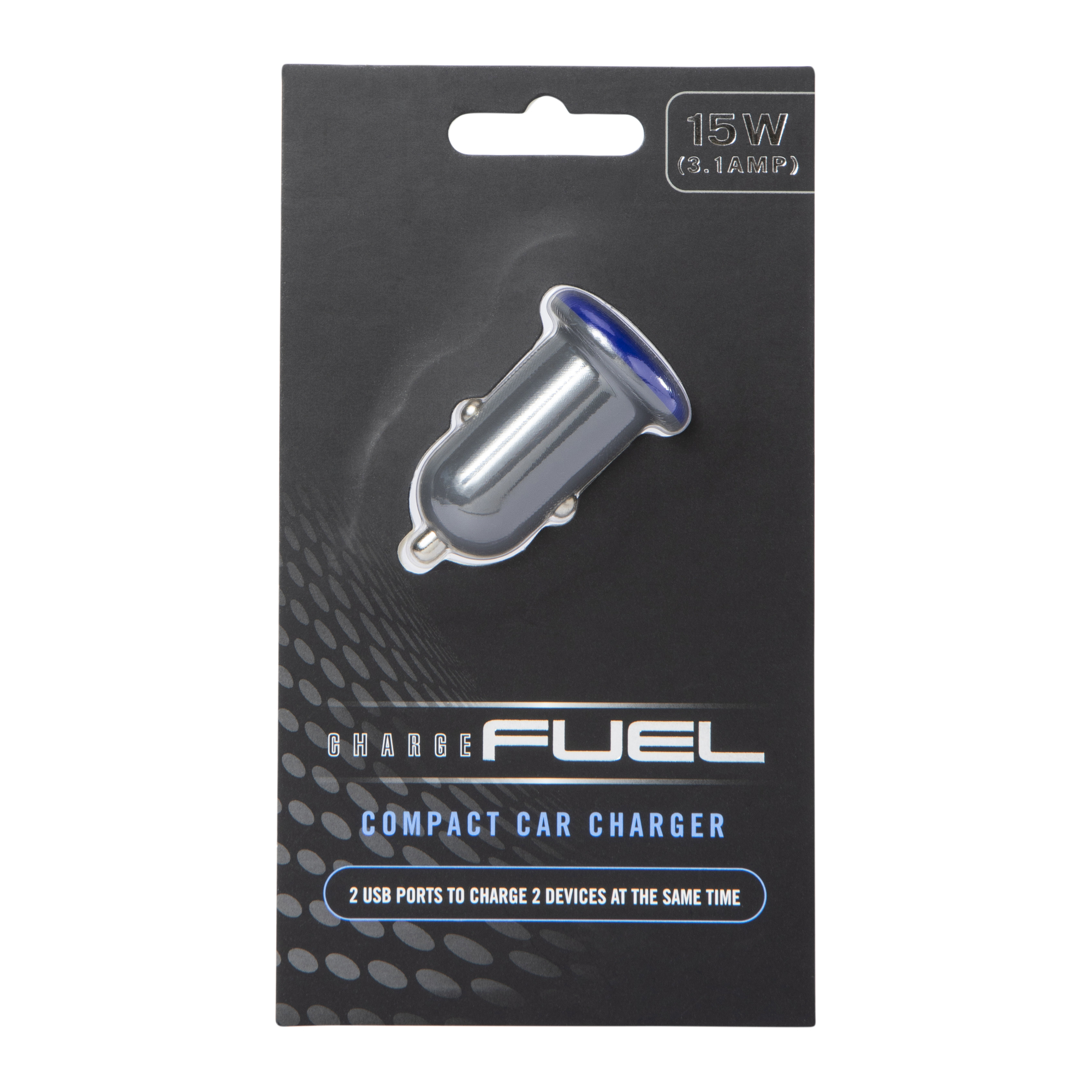 Charge Fuel Compact Car Charger w/ 2 USB Ports