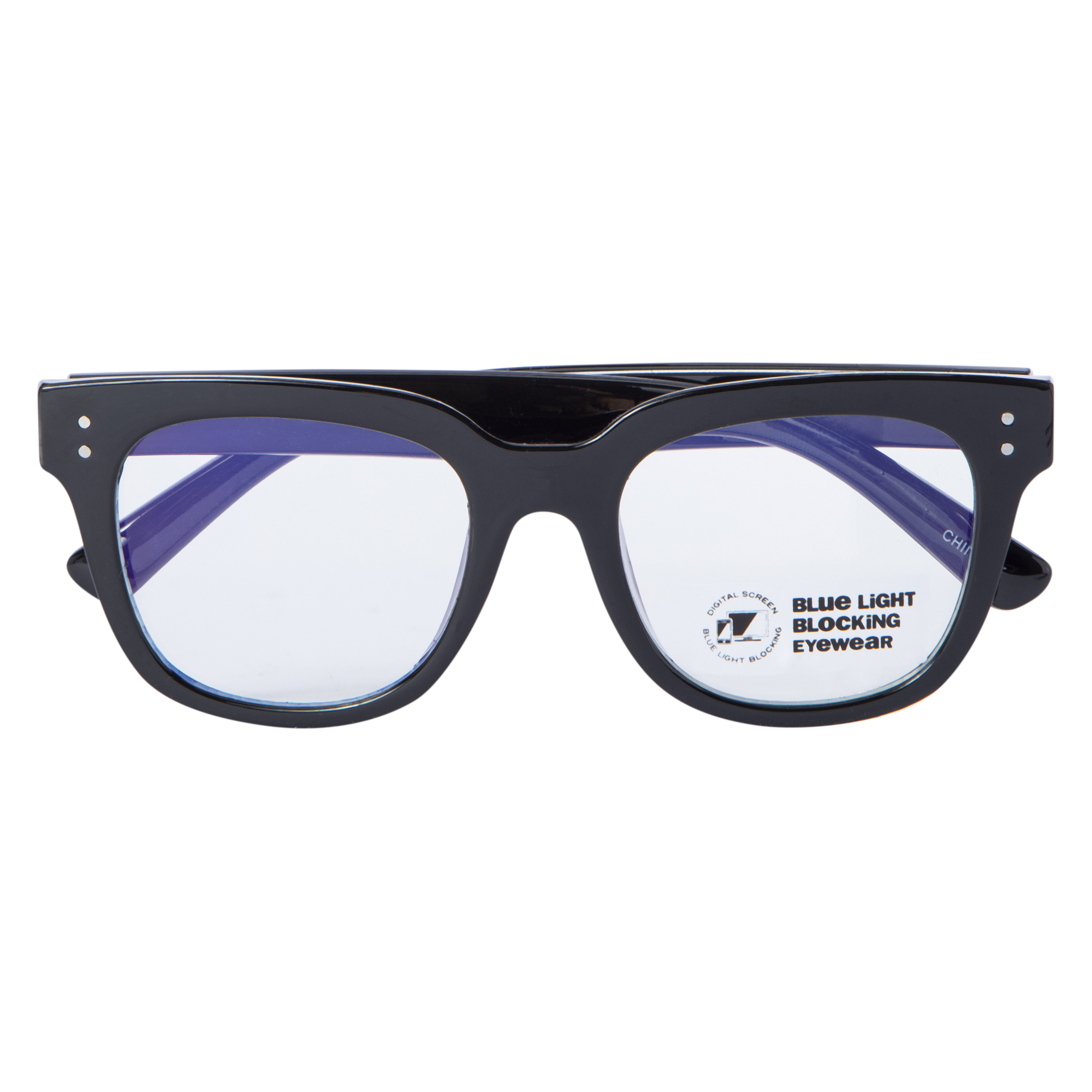 Ladies Thick Square Blue Light Blocking Glasses