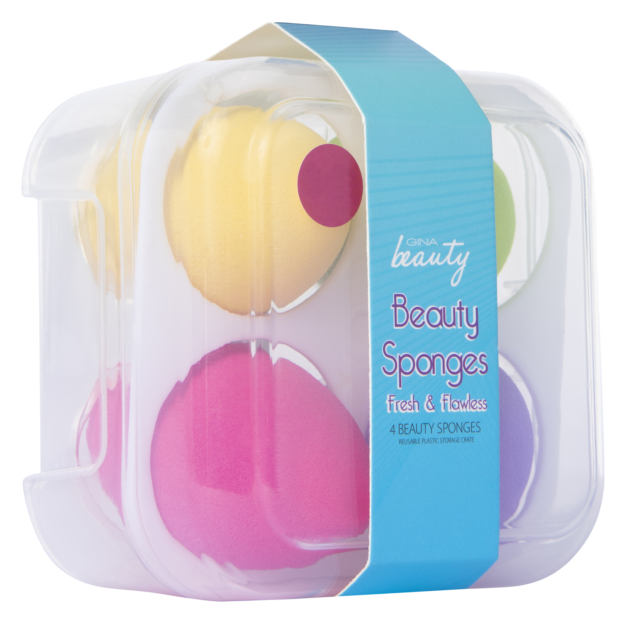 Egg Shape Beauty Sponges 4-Count