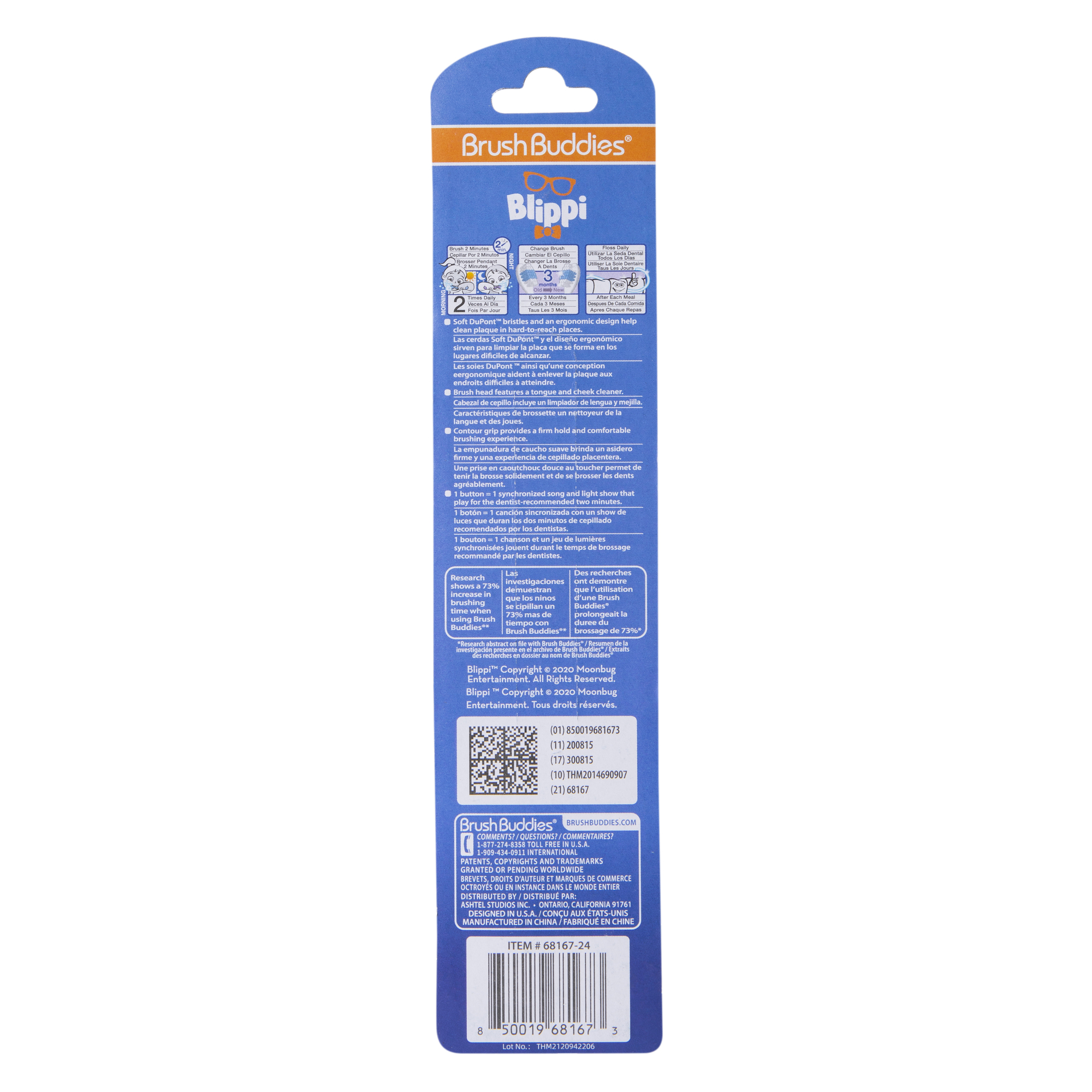 Brush Buddies® Blippi™ Kid's Brite Beatz Toothbrush