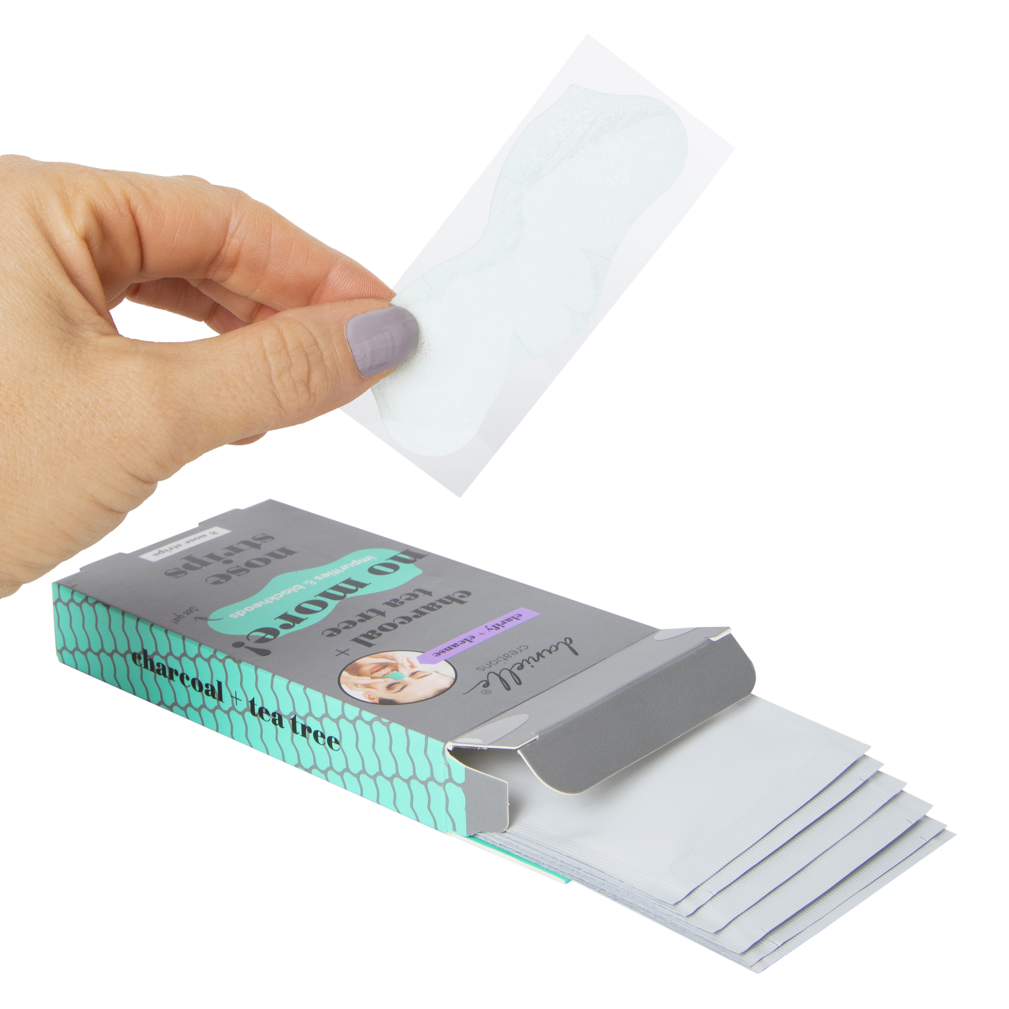 Danielle® Charcoal + Tea Tree Nose Strips 8-Count