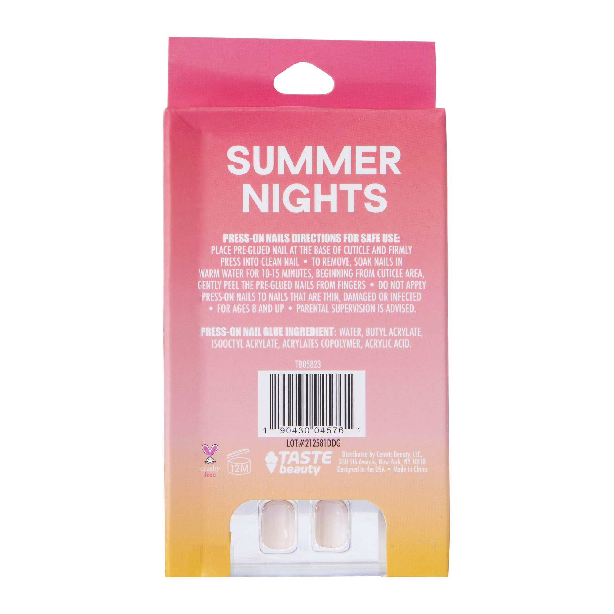 Summer Nights Press-On Nails 18-Piece Set