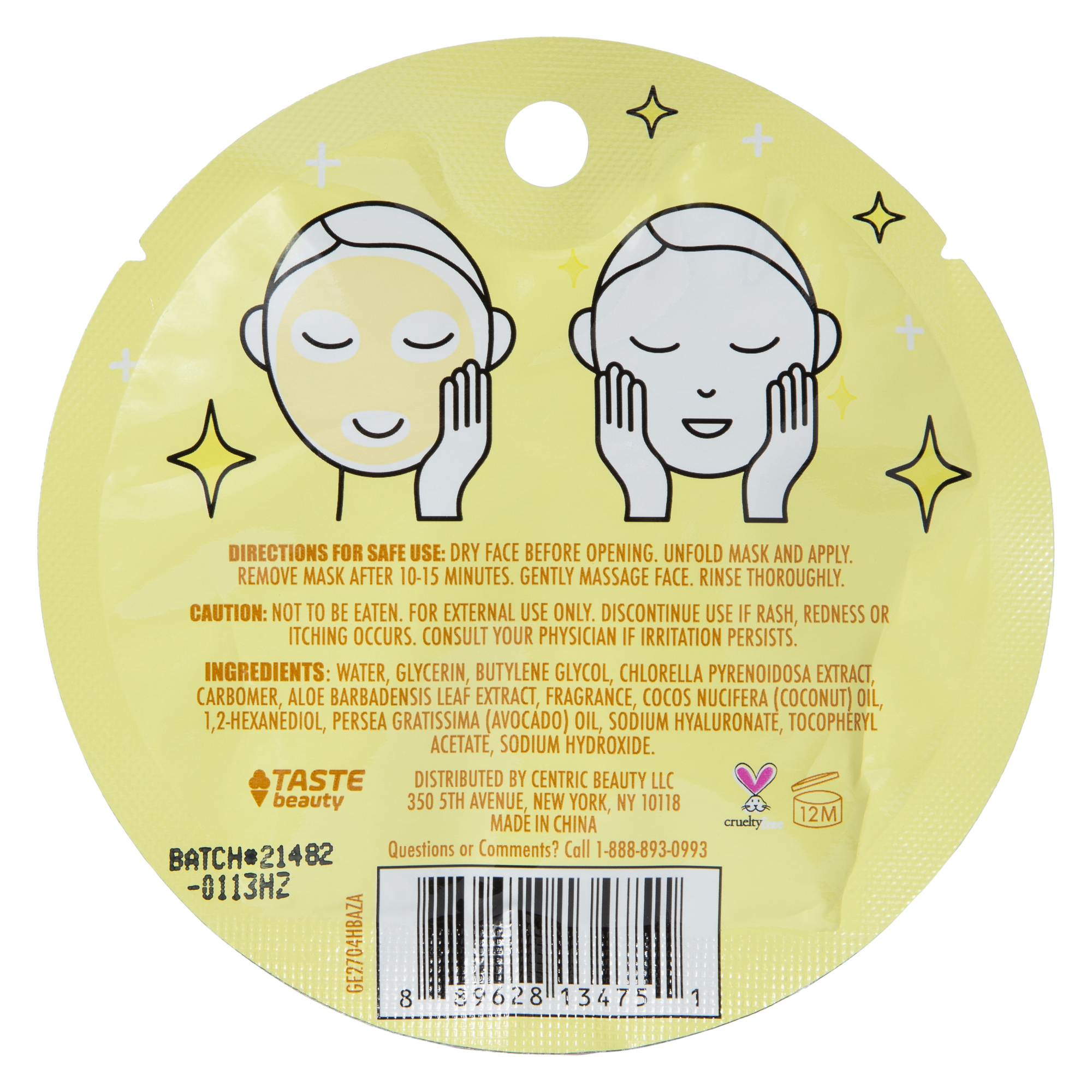 Scented Sheet Face Mask - Chai Latte