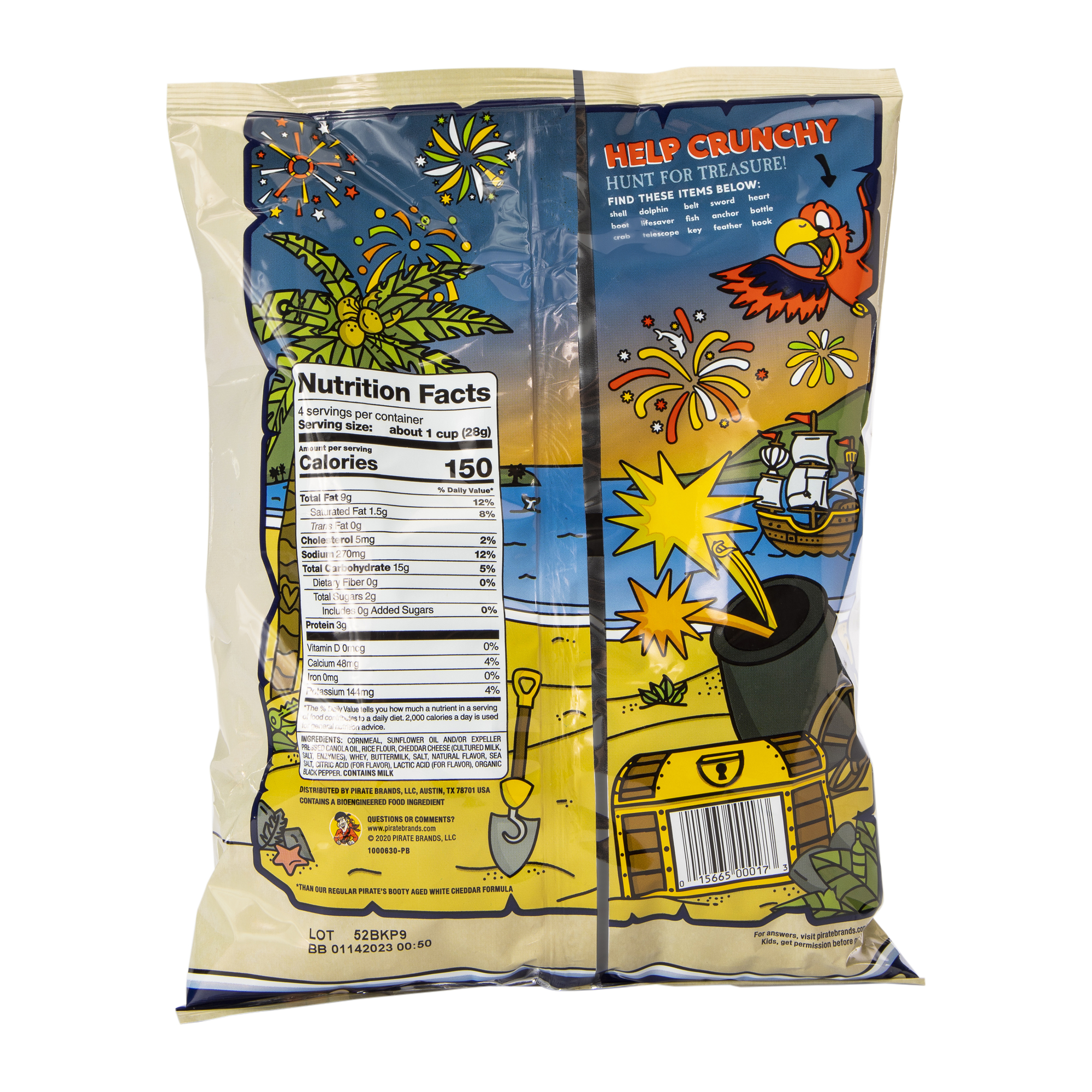 Pirate's Booty® Cheddar Blast! Extra White Cheddar Rice & Corn Puffs 4oz