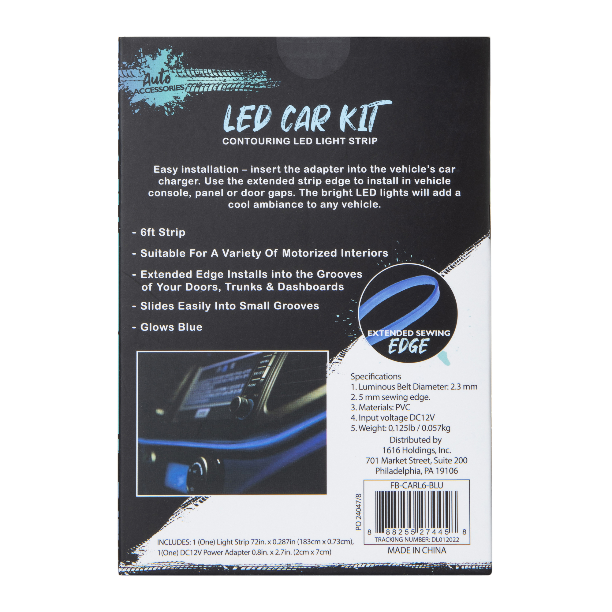 Contouring LED Light Strip Car Kit