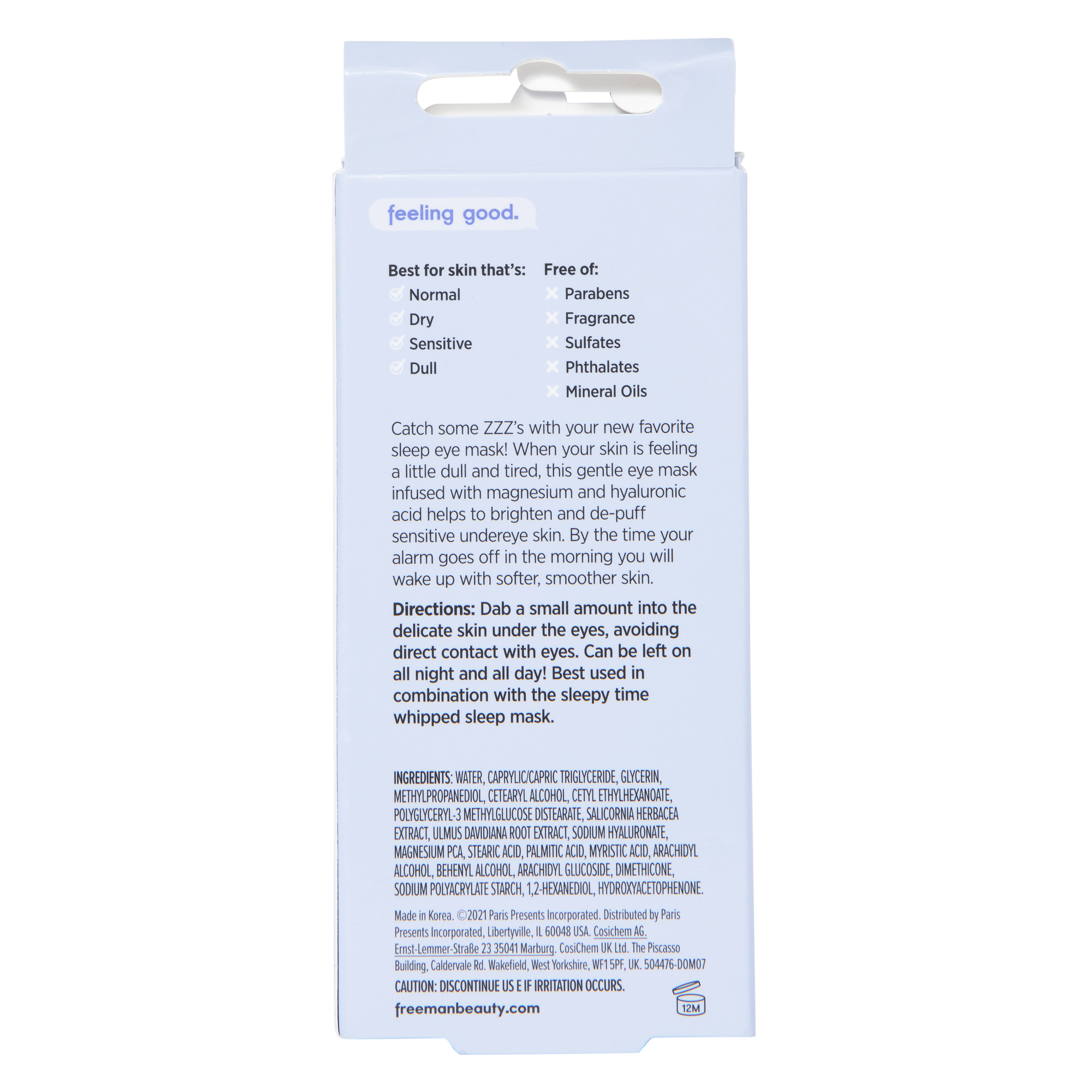 Freeman® Sleepy Time Whipped Eye Mask 0.5oz