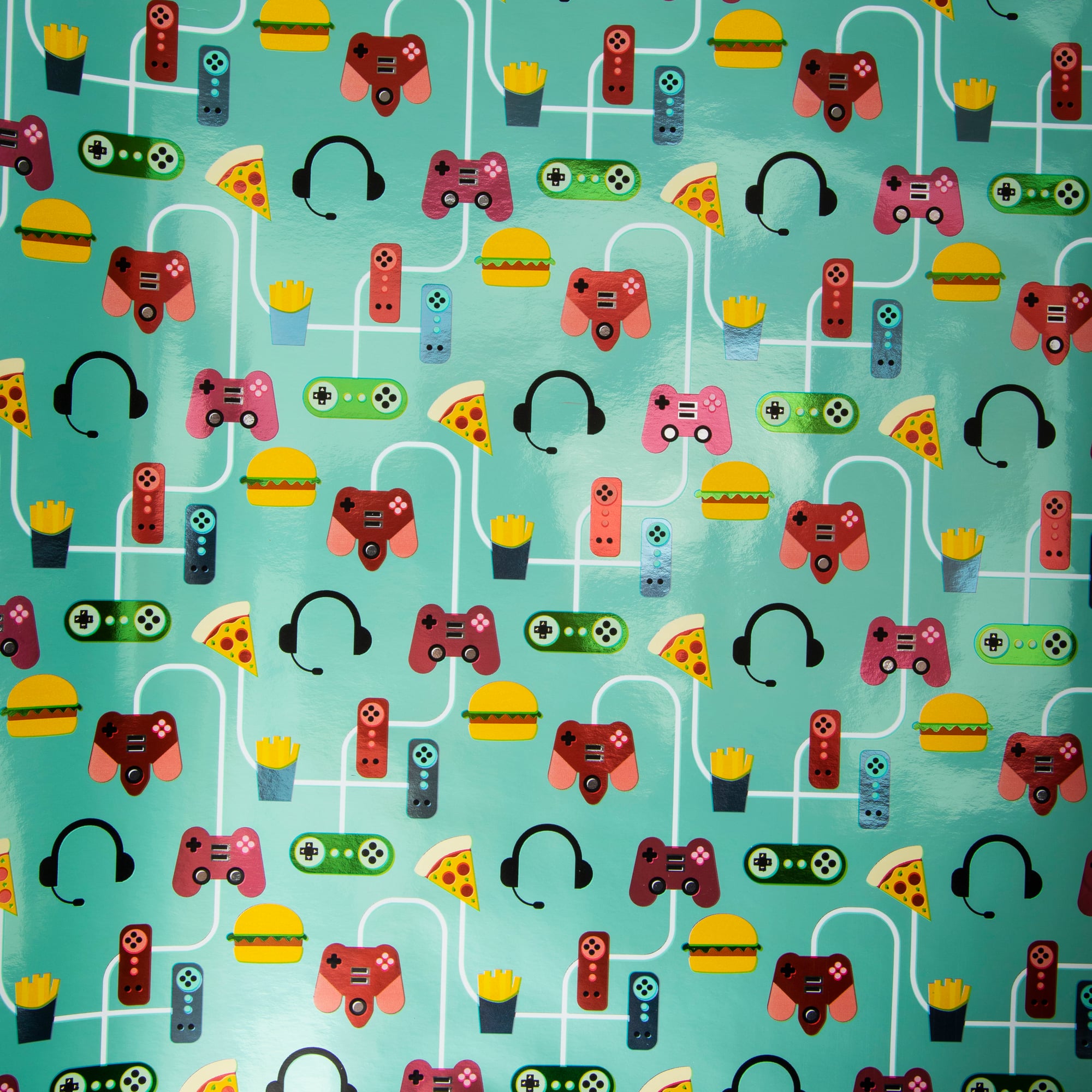 Gamer Wrapping Paper Roll 4ft x 30in