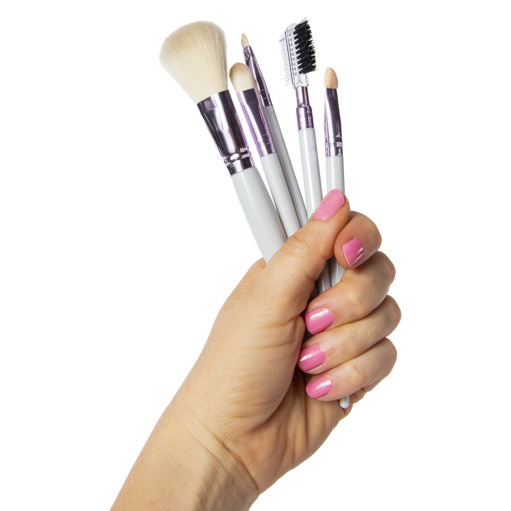 Makeup Brushes & Storage Cup 6-Piece Set