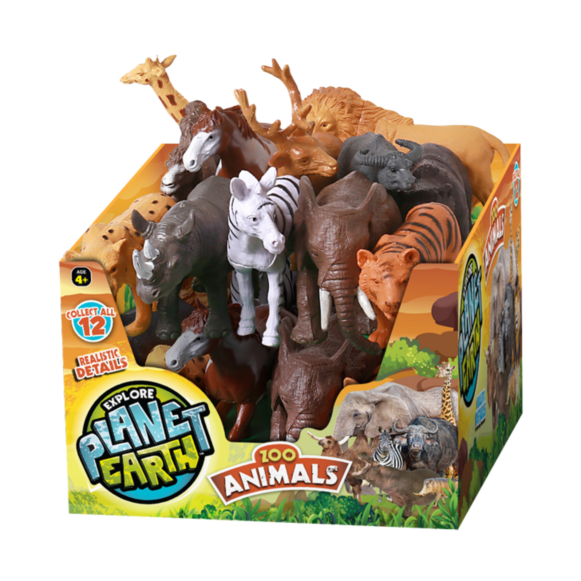 Explore Planet Earth Zoo Animals, 1 Toy (Styles May Vary)