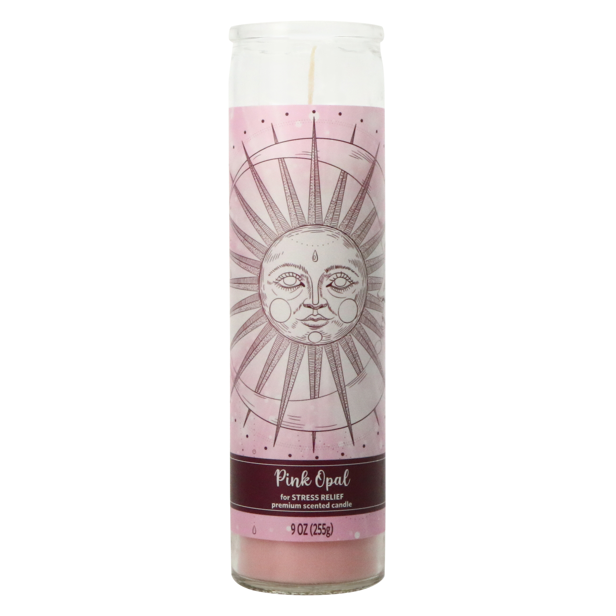 Scented Pillar Candle 9oz - Pink Opal