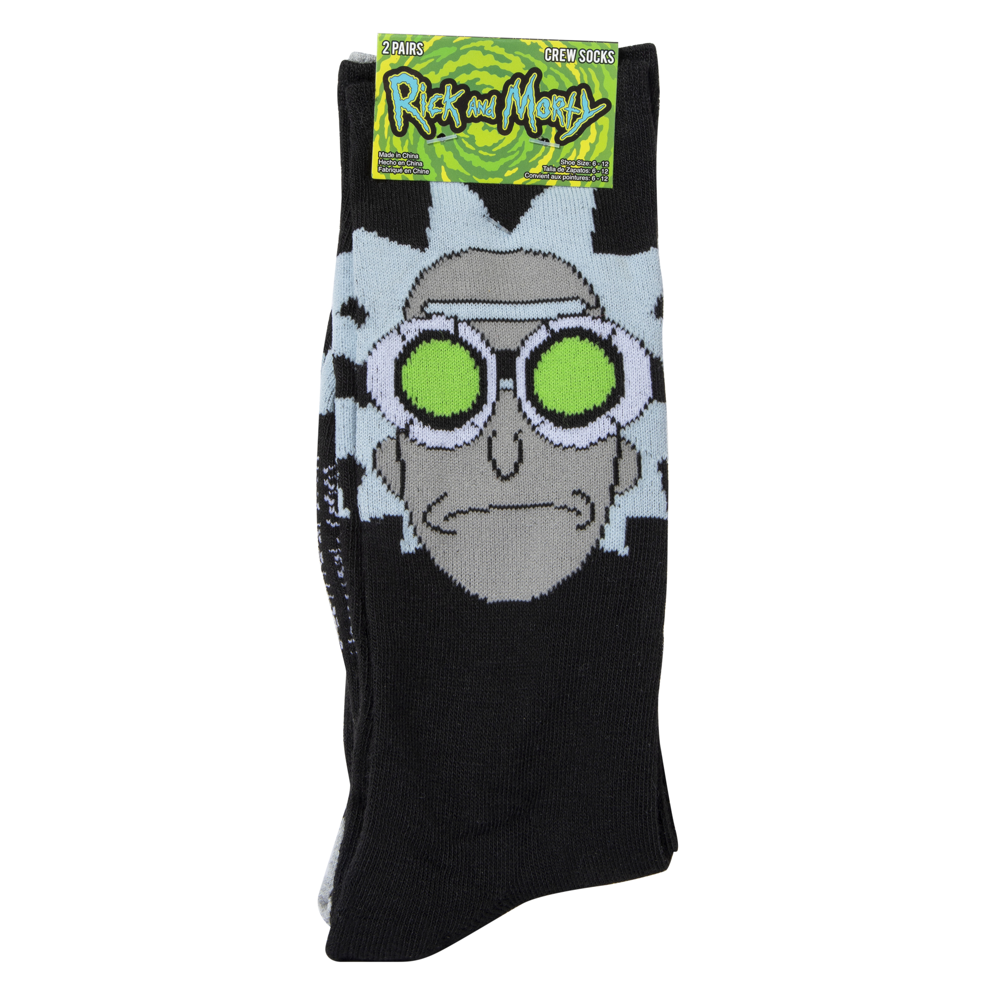 Rick And Morty™ Goggles Crew Socks 2-Pack