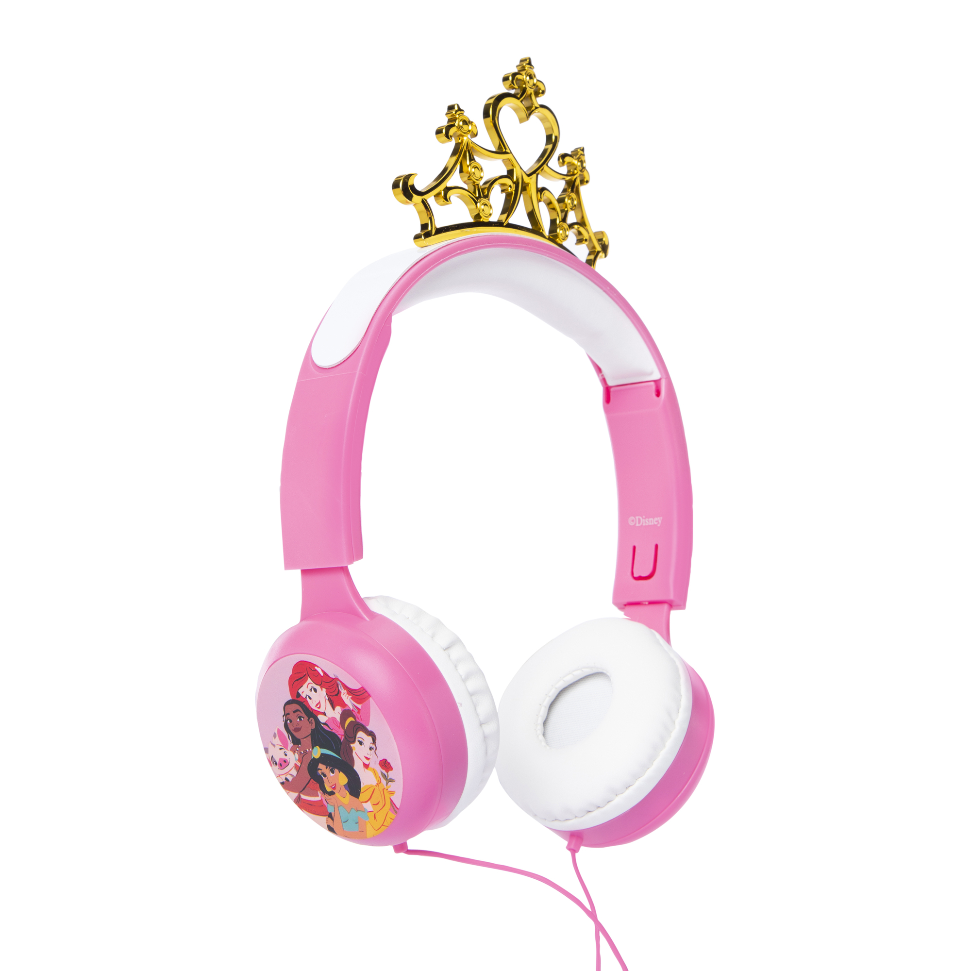 Disney Princess Tiara Kid-Safe Headphones With Mic