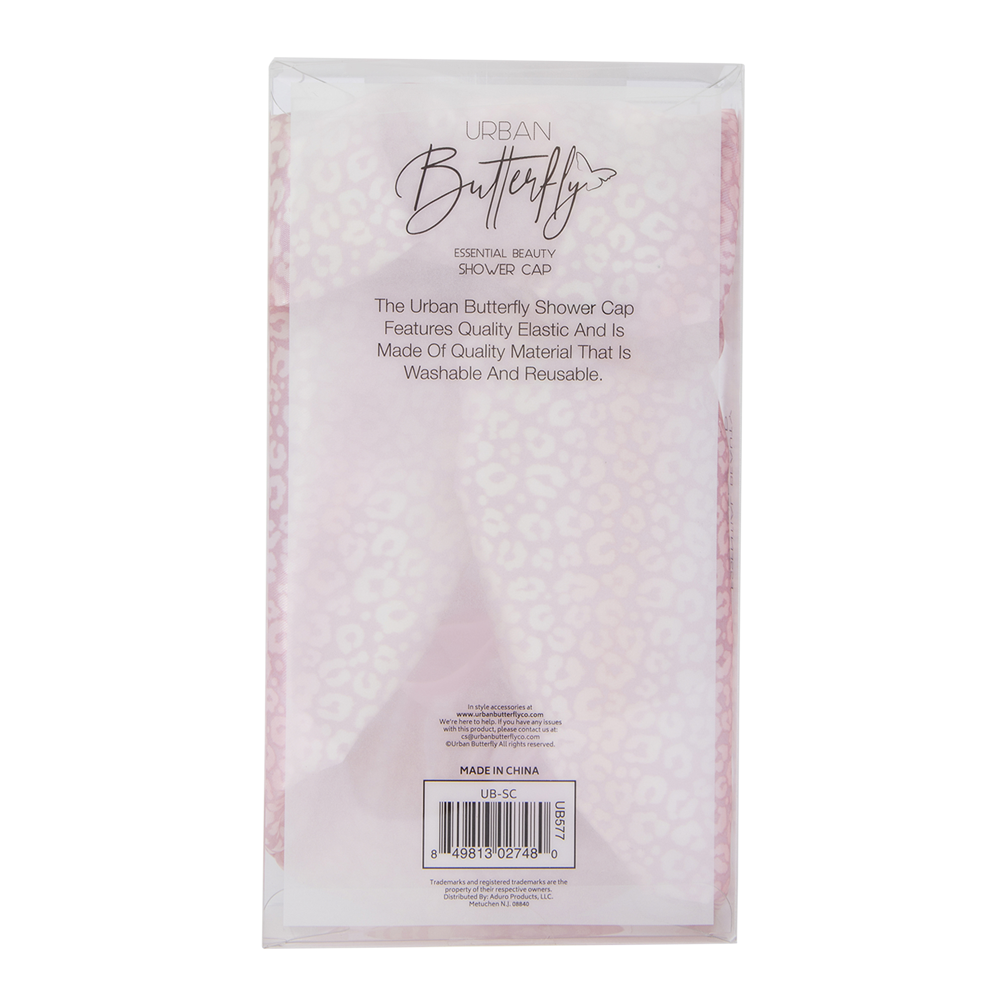 Essential Beauty Shower Cap - Silver Lips