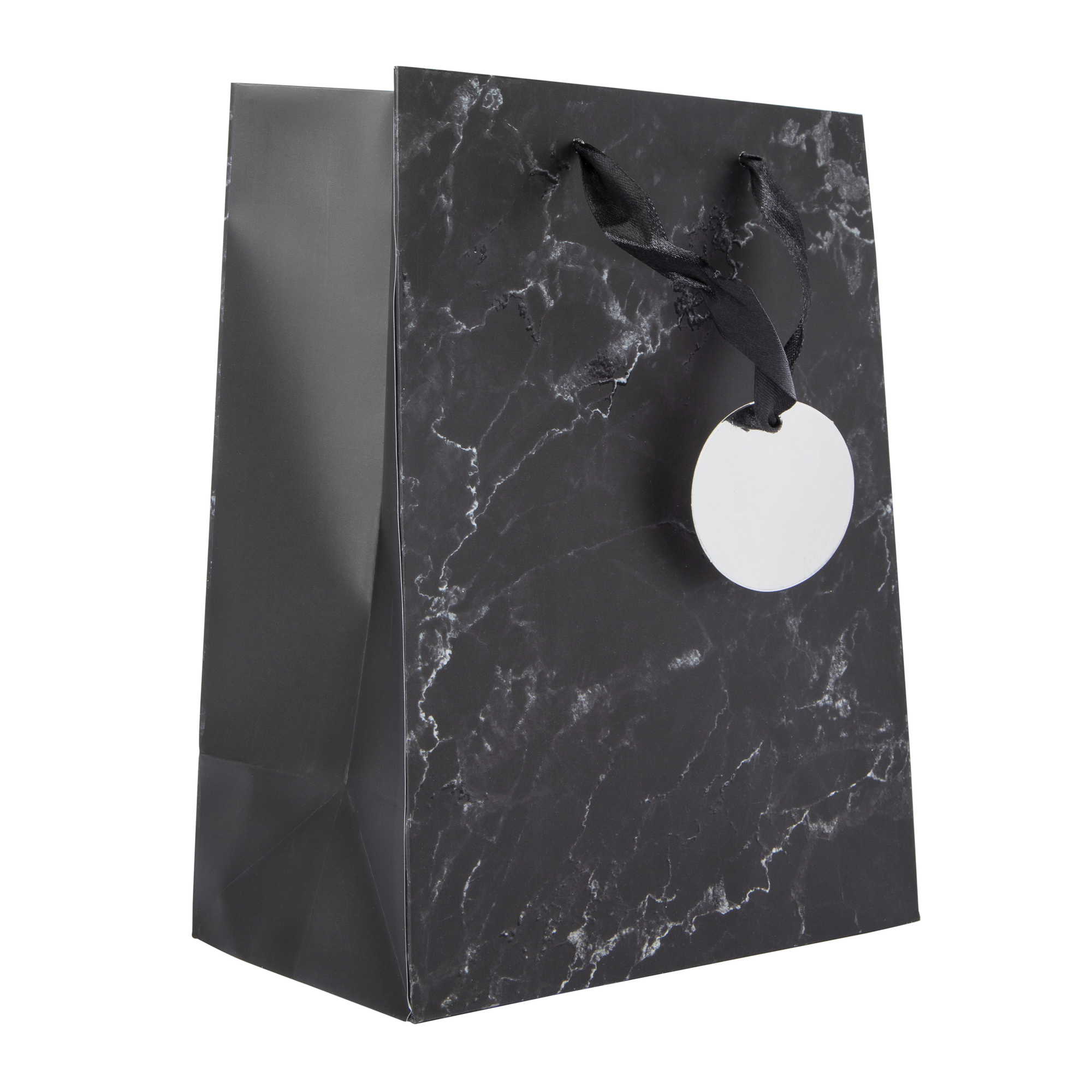 Medium Gift Bag 7in x 9in - Marble & Polka Dots