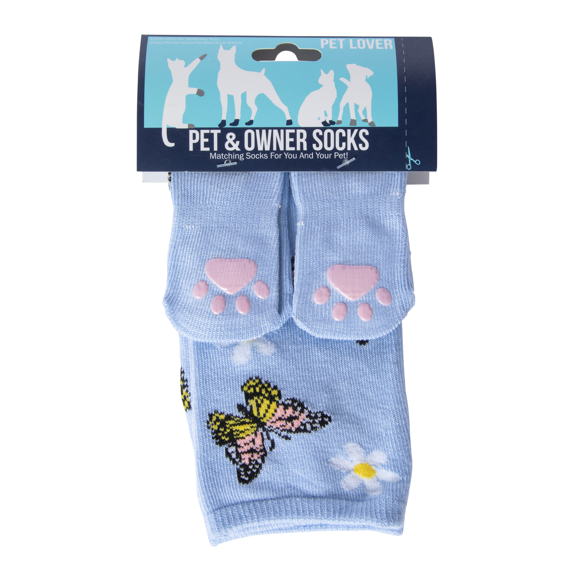 Butterfly Pet & Owner Socks Matching Set