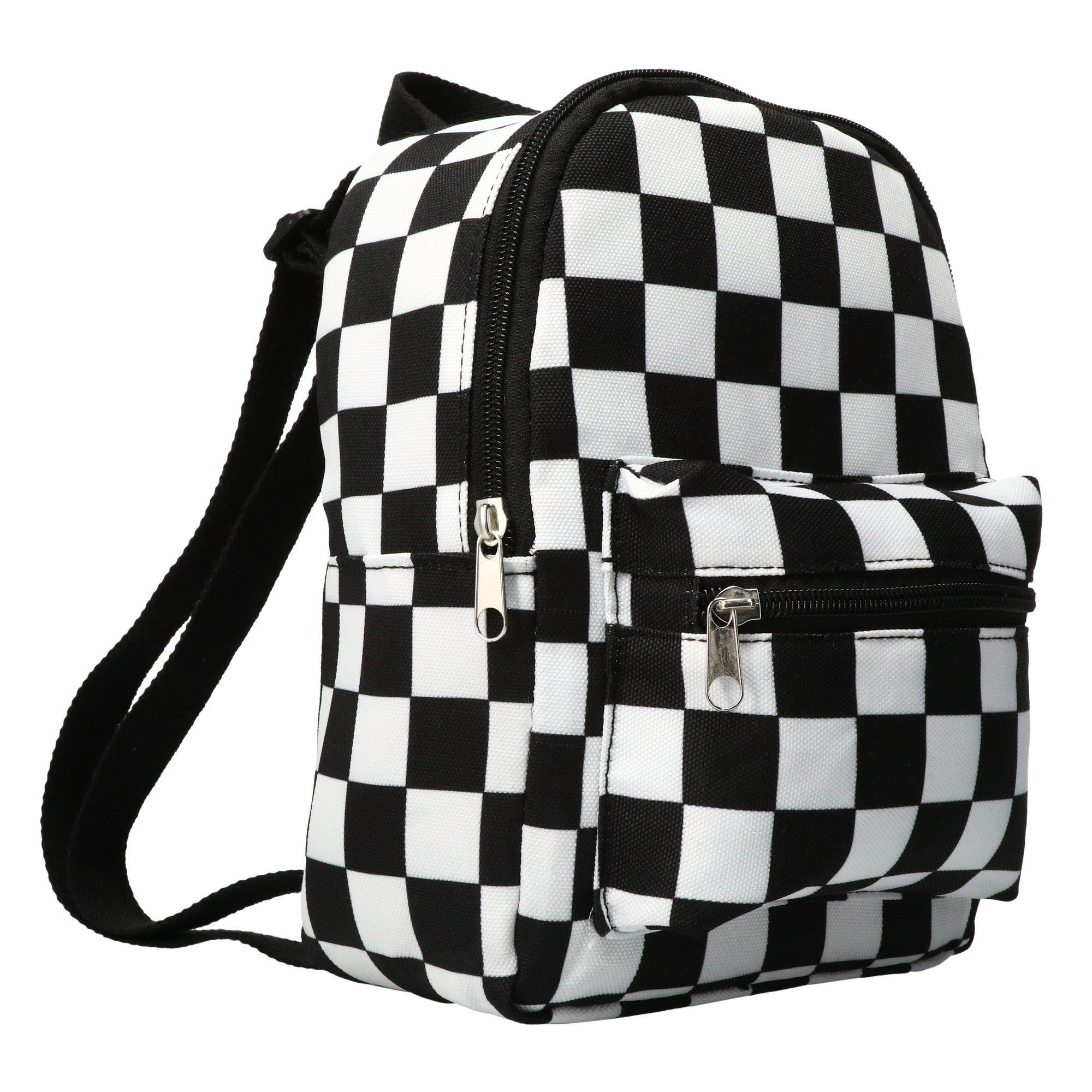 Checkered Mini Backpack 10in x 7.5in