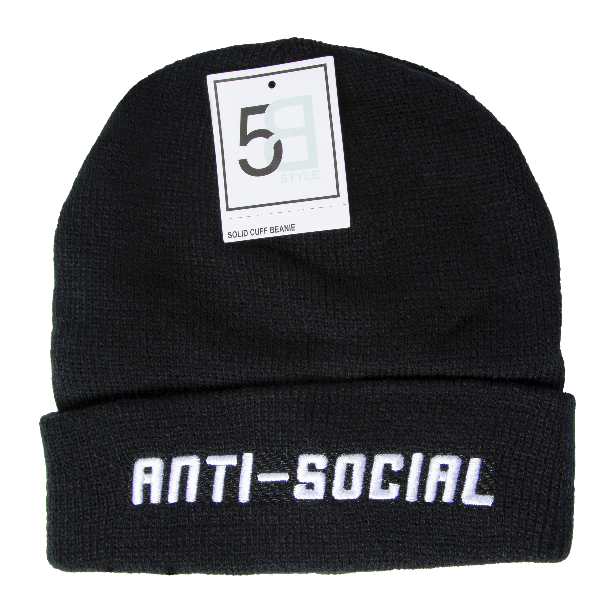 Embroidered Cuff Beanie
