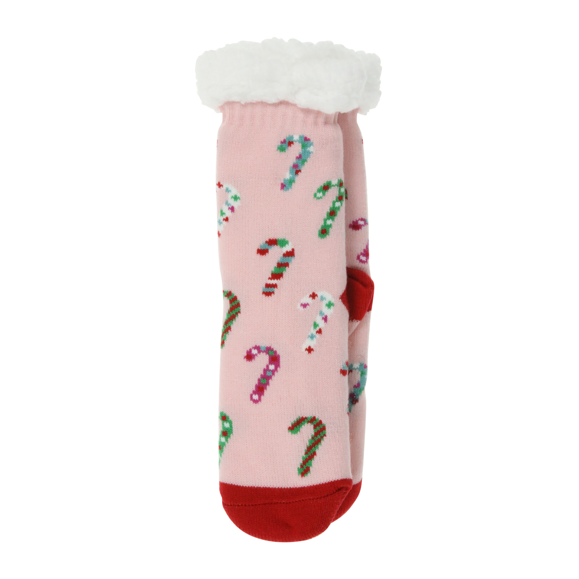 Ladies Holiday Sherpa Slipper Socks