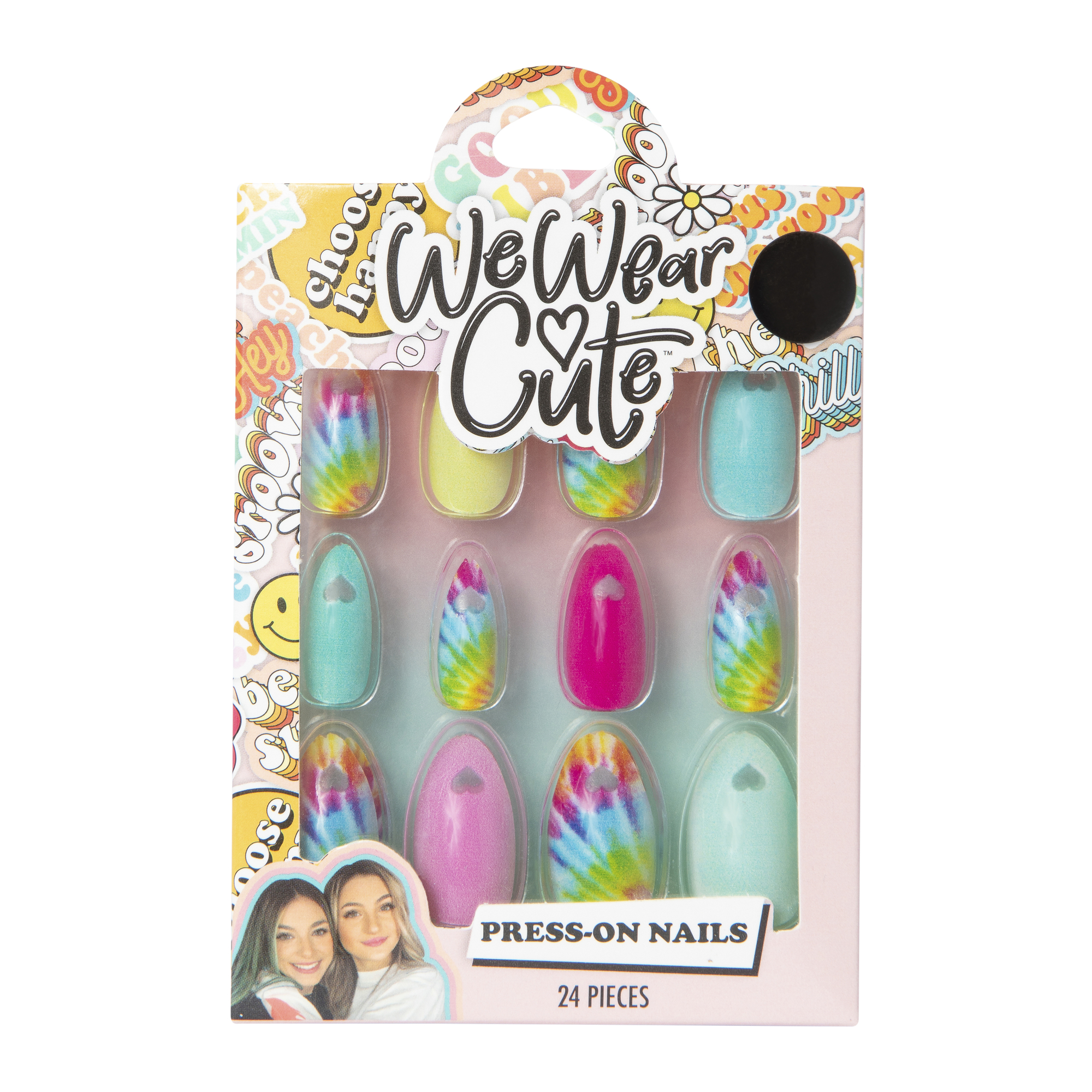 We Wear Cute™ Press On Nail Set 24-Count - Tie Dye