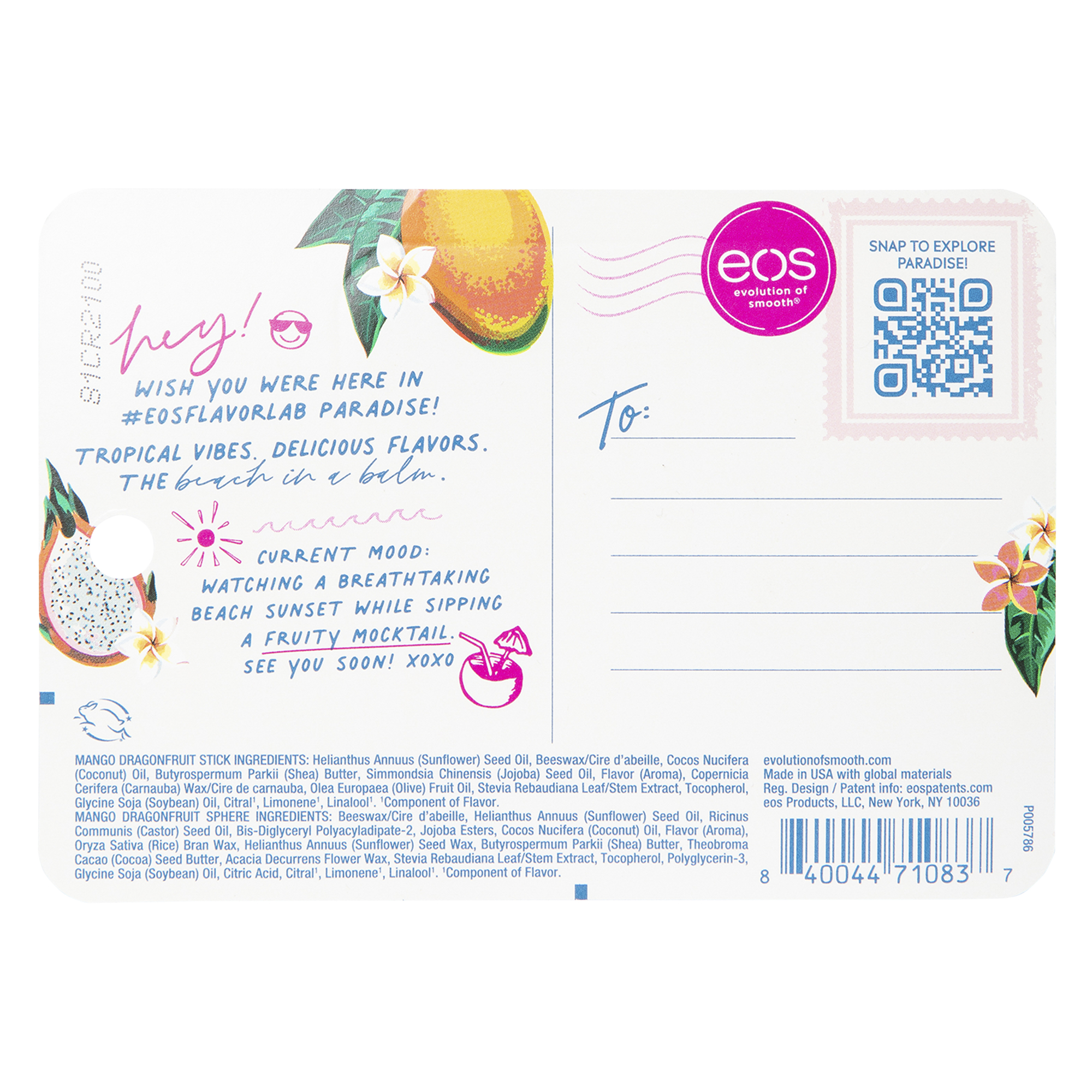 Eos® Mango Dragon Fruit Stick & Sphere Lip Balm 2-Pack