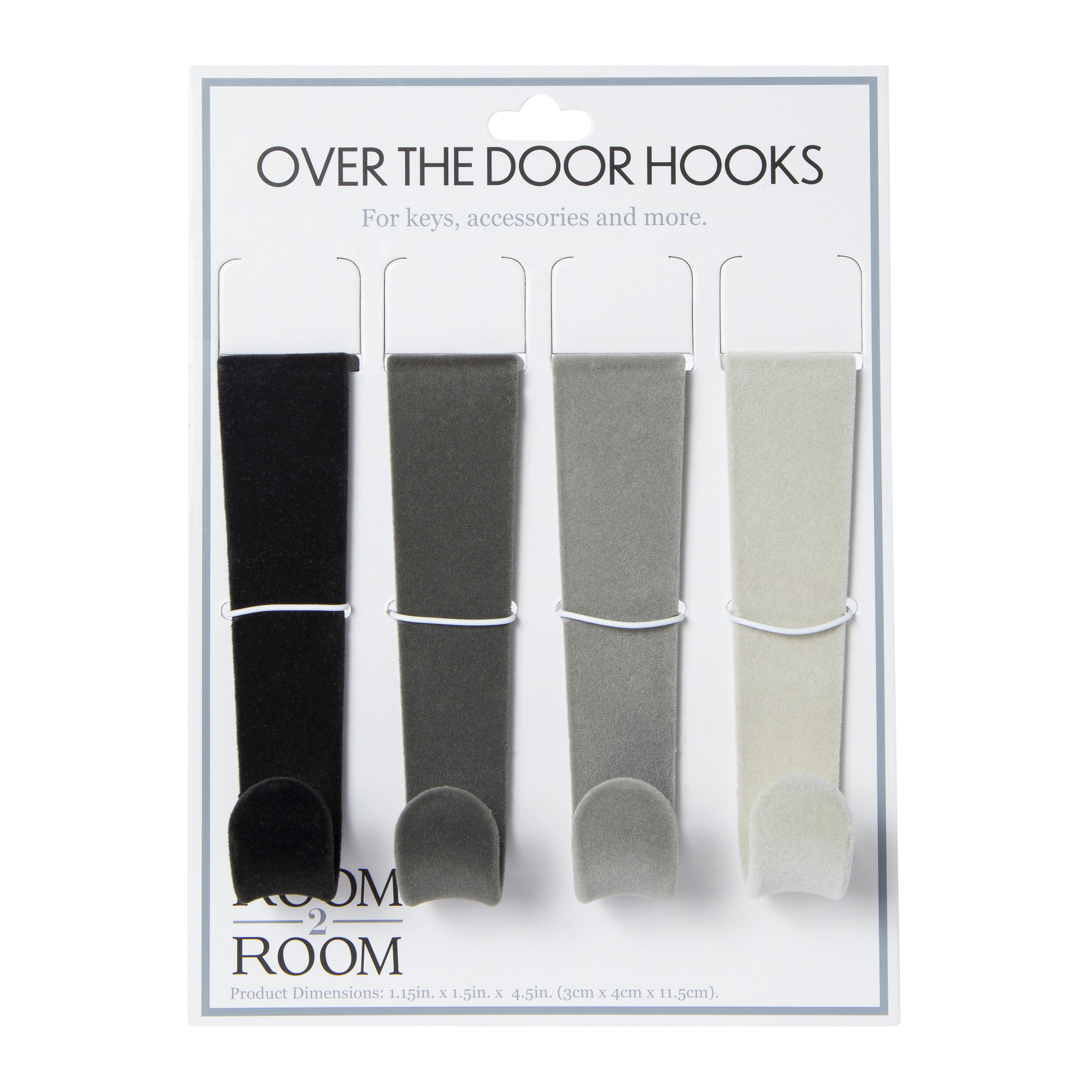 Ombre Over-The-Door Hooks 4-Piece Set