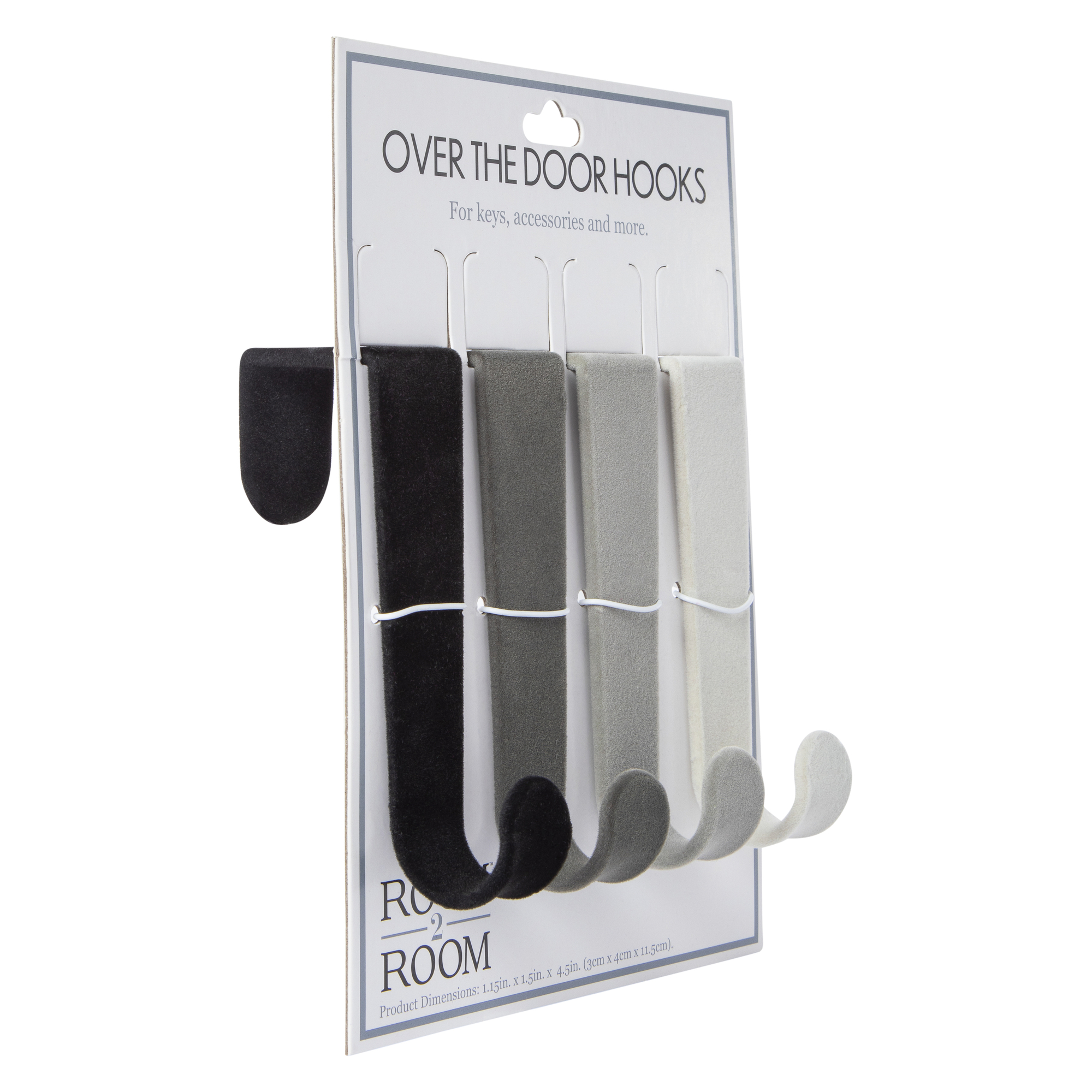 Ombre Over-The-Door Hooks 4-Piece Set