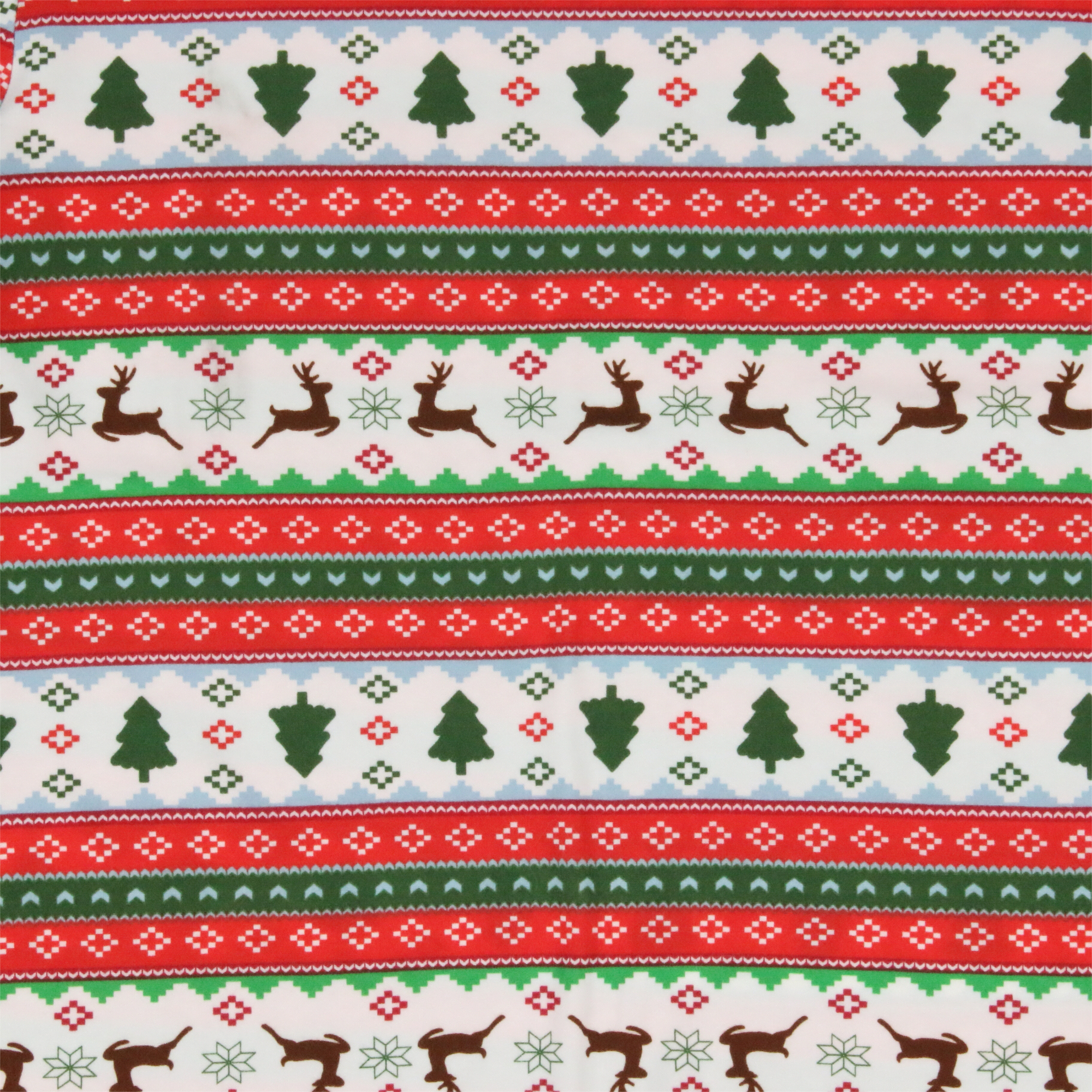 Juniors Holiday Fair Isle Pajama Top