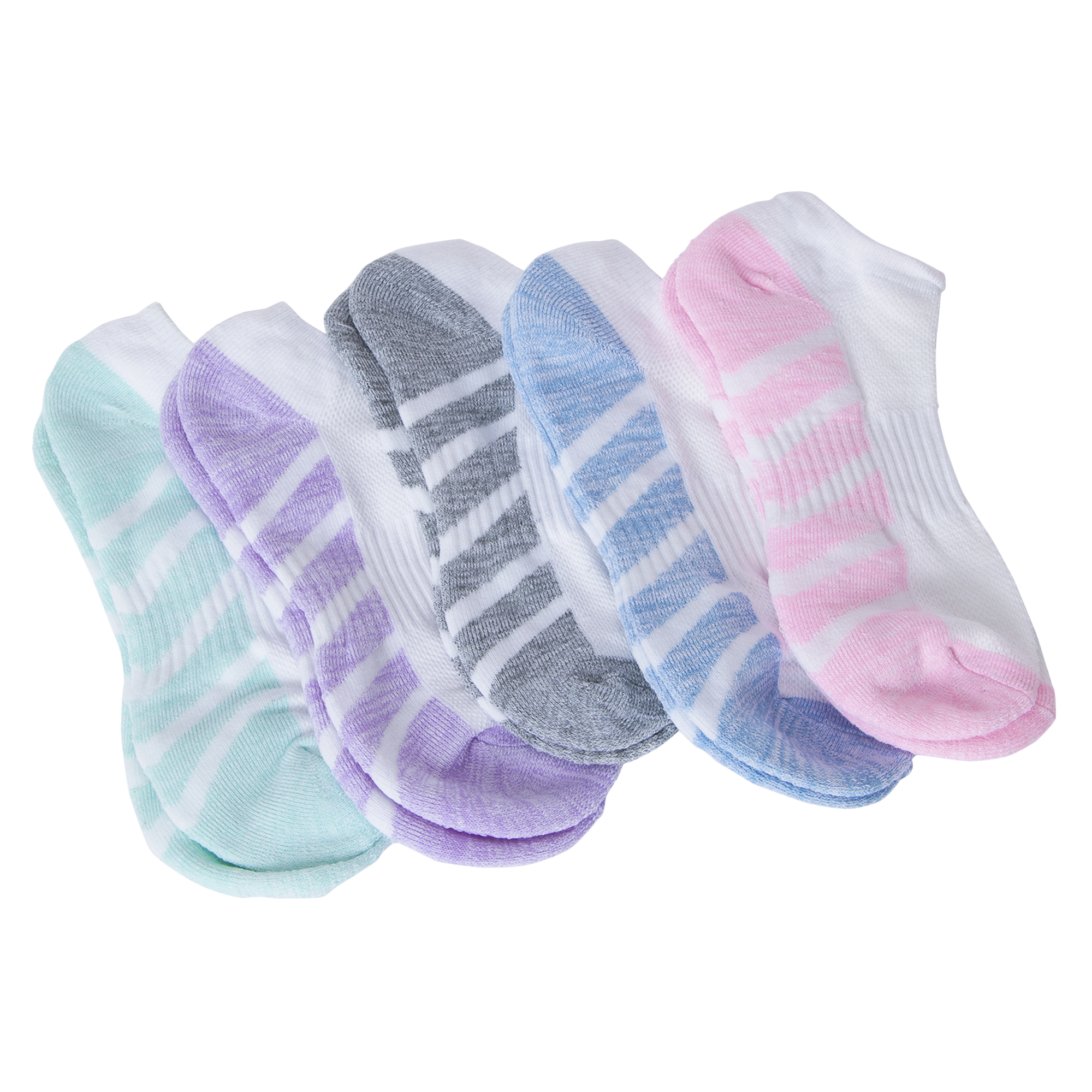 5-Pack Series 8 Fitness™ Ladies Performance Low-Cut Socks - Stripes