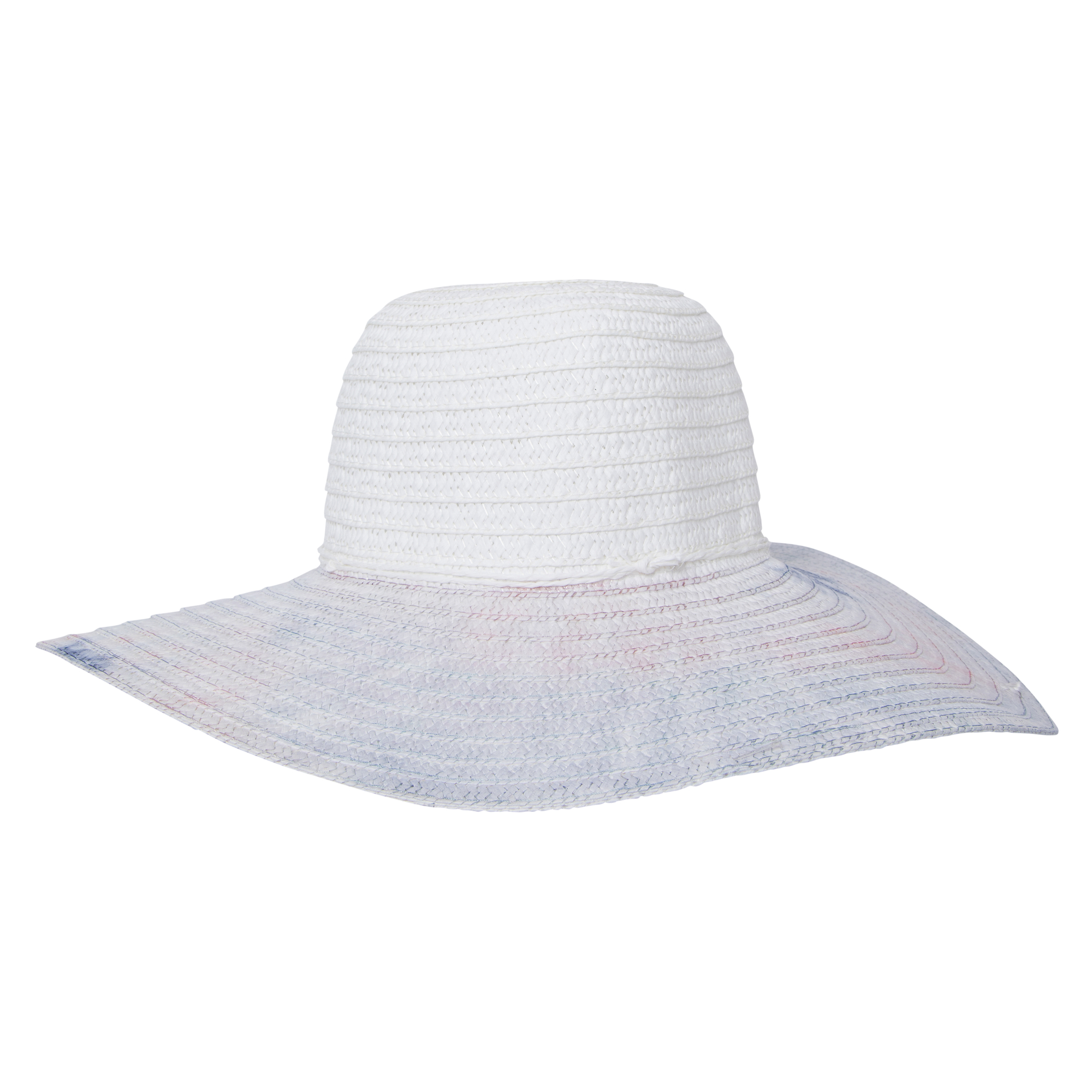Tie Dye Floppy Straw Hat