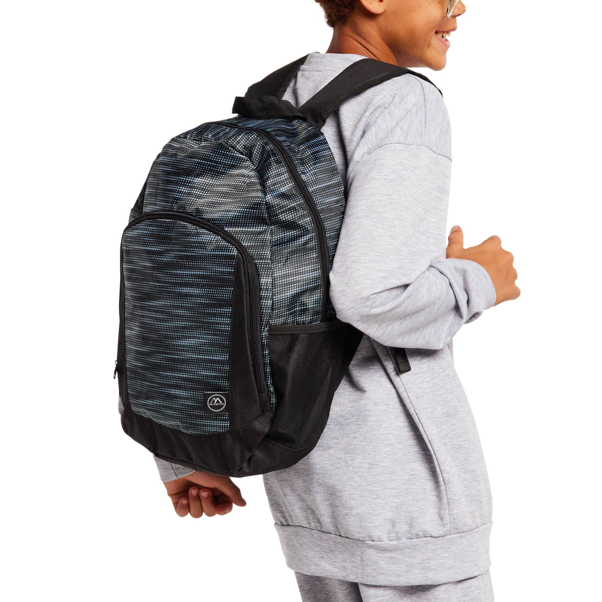 Camo Double Buckle Backpack 17in