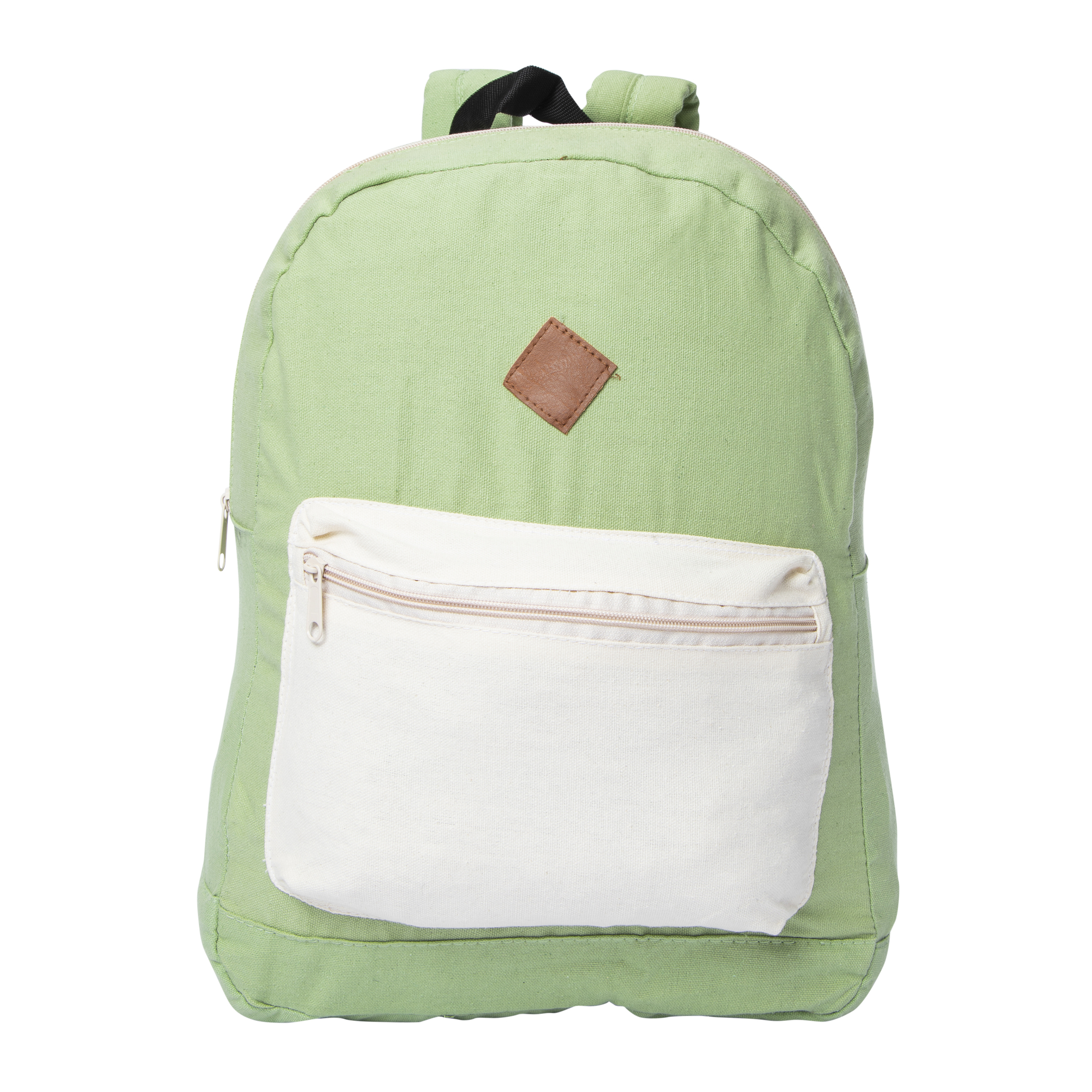 Color Block Canvas Backpack 15.5in