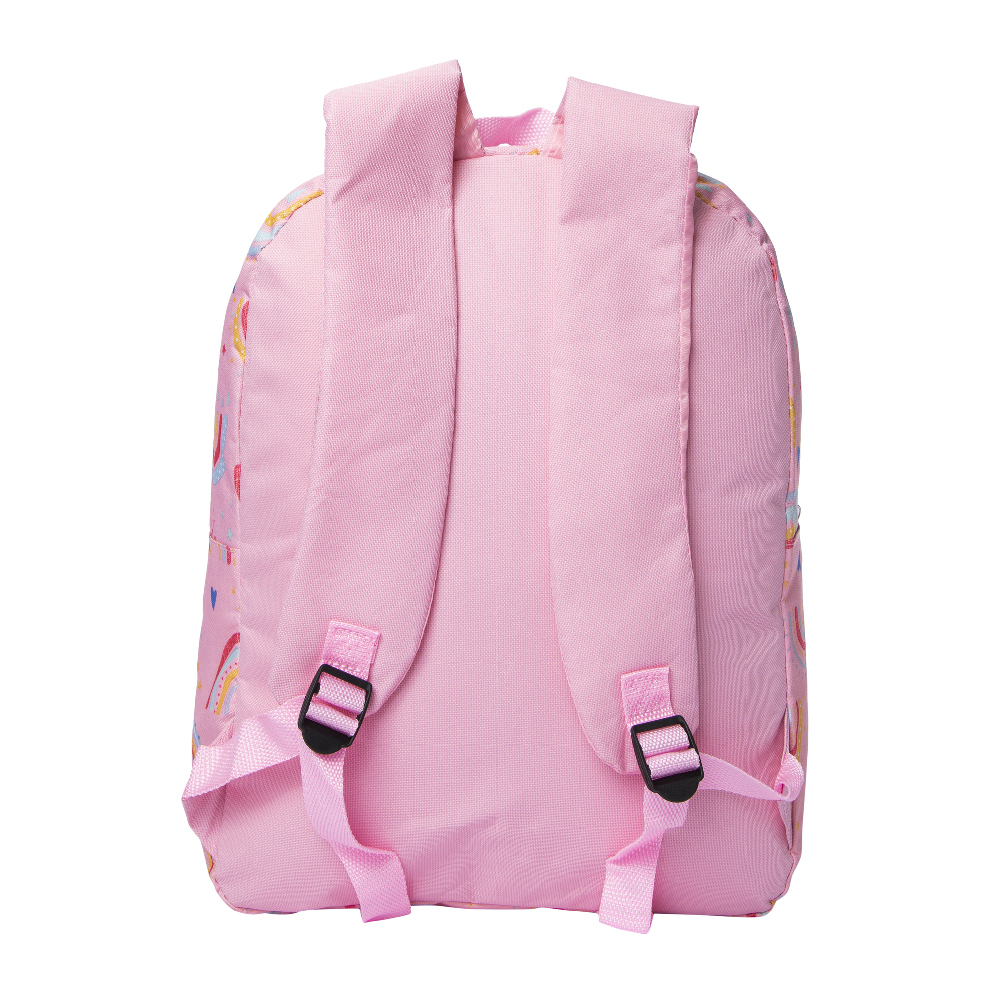 Printed Backpack With Fuzzy Patch 16in