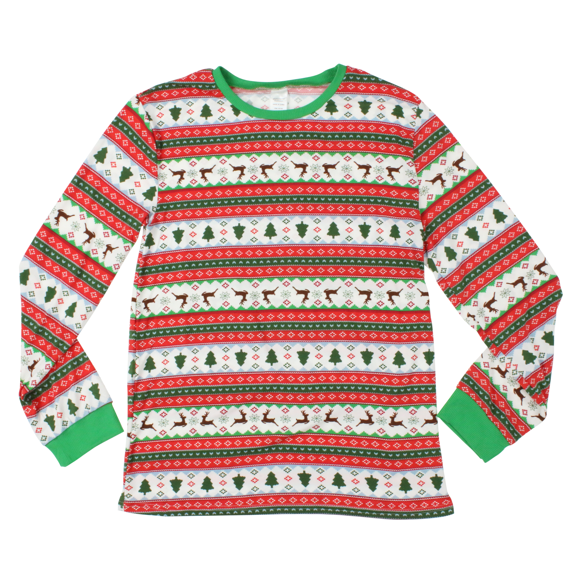 Young Mens Holiday Pajama Top - Fair Isle