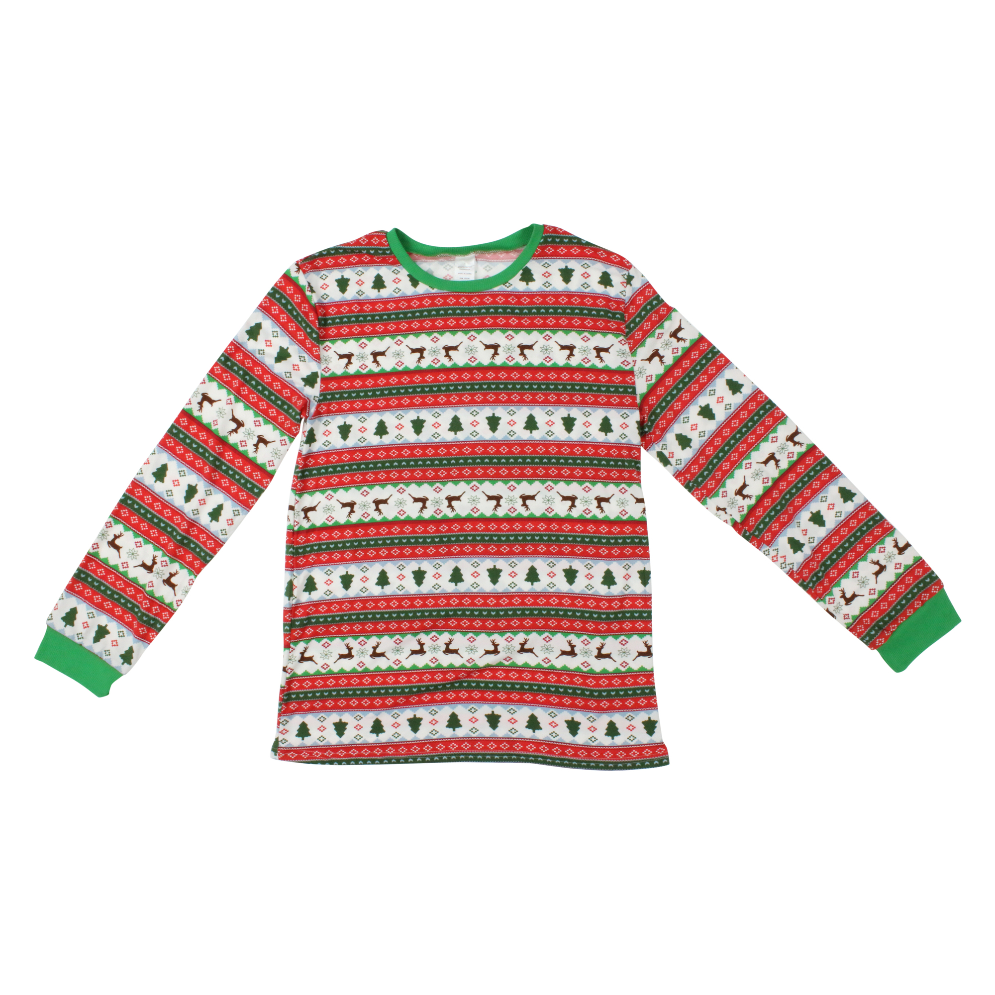 Young Mens Holiday Pajama Top - Fair Isle