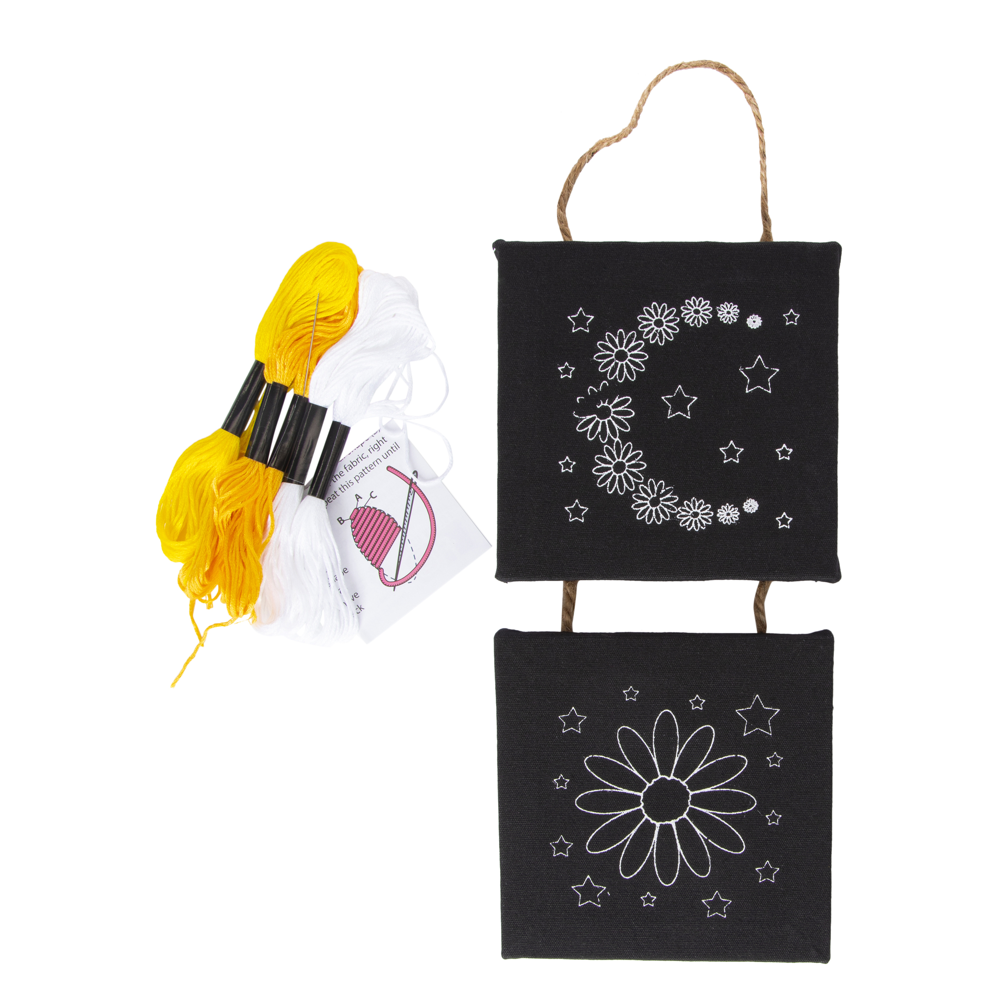 Embroidery Hanging Canvas Art Set