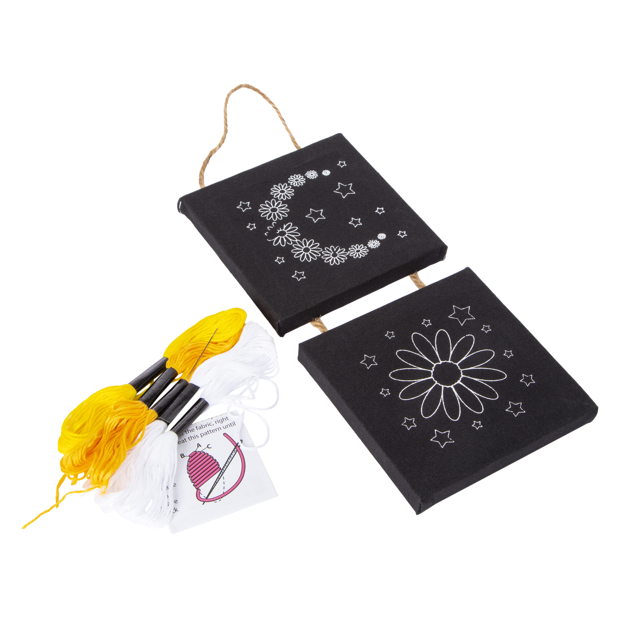 Embroidery Hanging Canvas Art Set