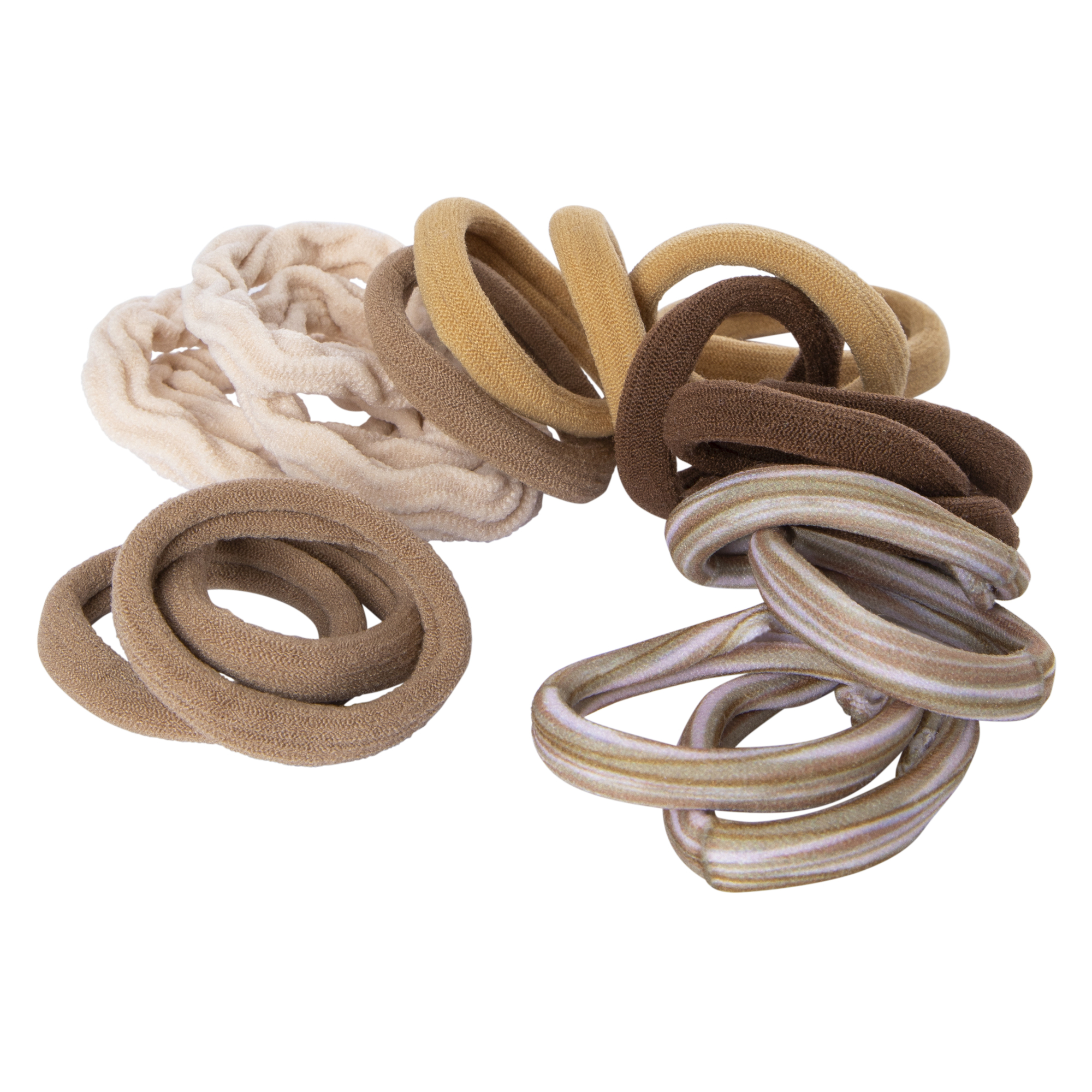 Seamless Lycra Ponytail Holders 20-Pack