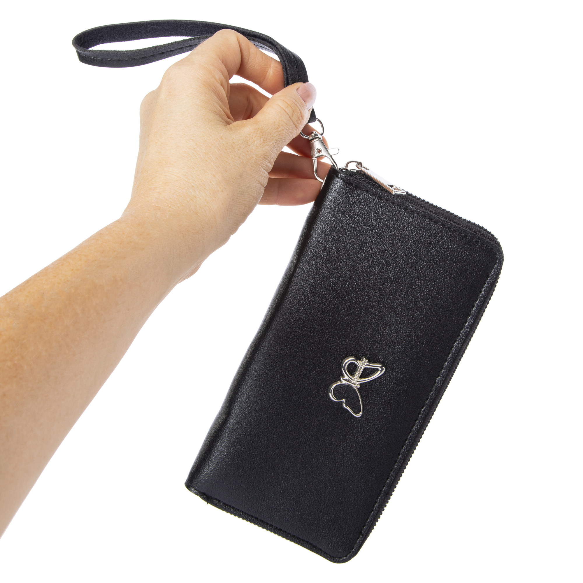 Butterfly Wristlet Wallet 7.4in x 4in
