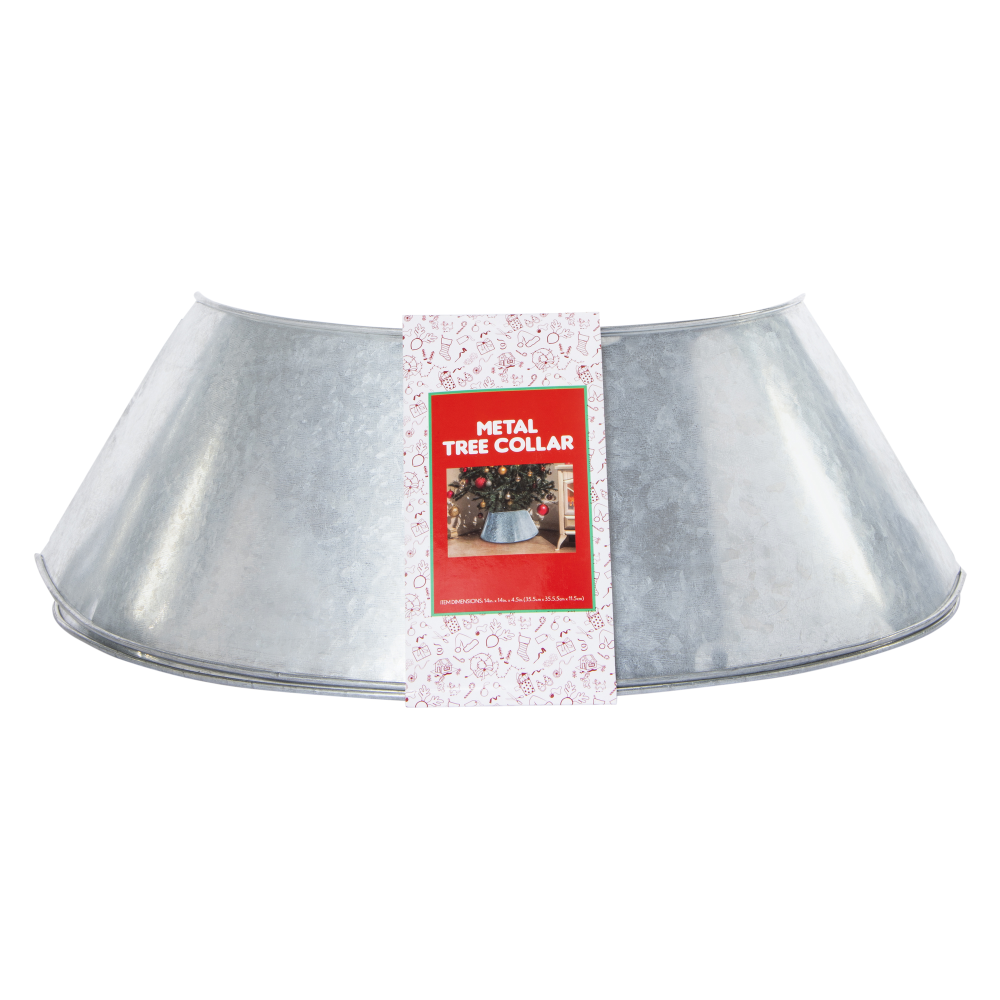 Metal Christmas Tree Collar 14in x 14in