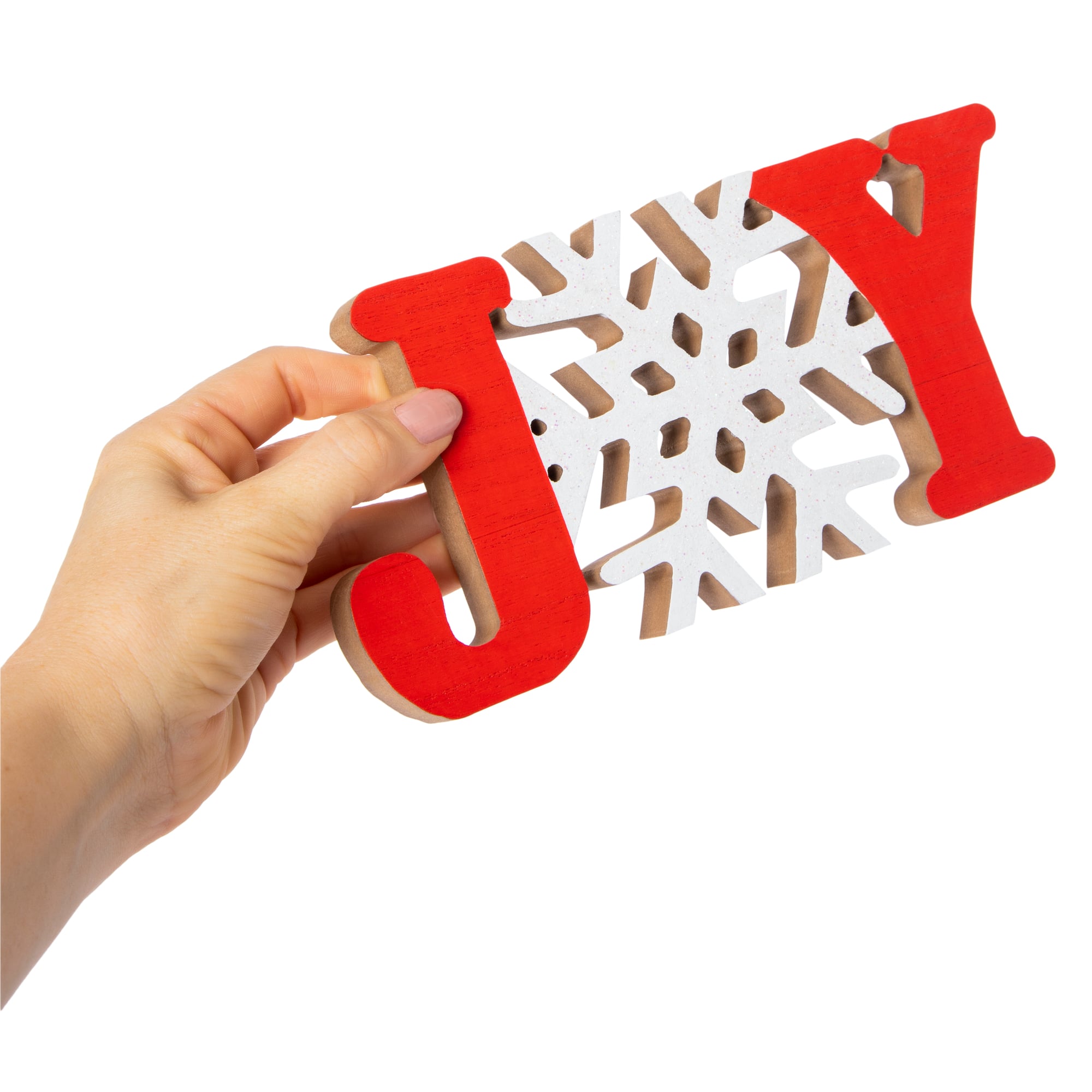 Holiday Tabletop Sign 9in x 4.3in - Joy