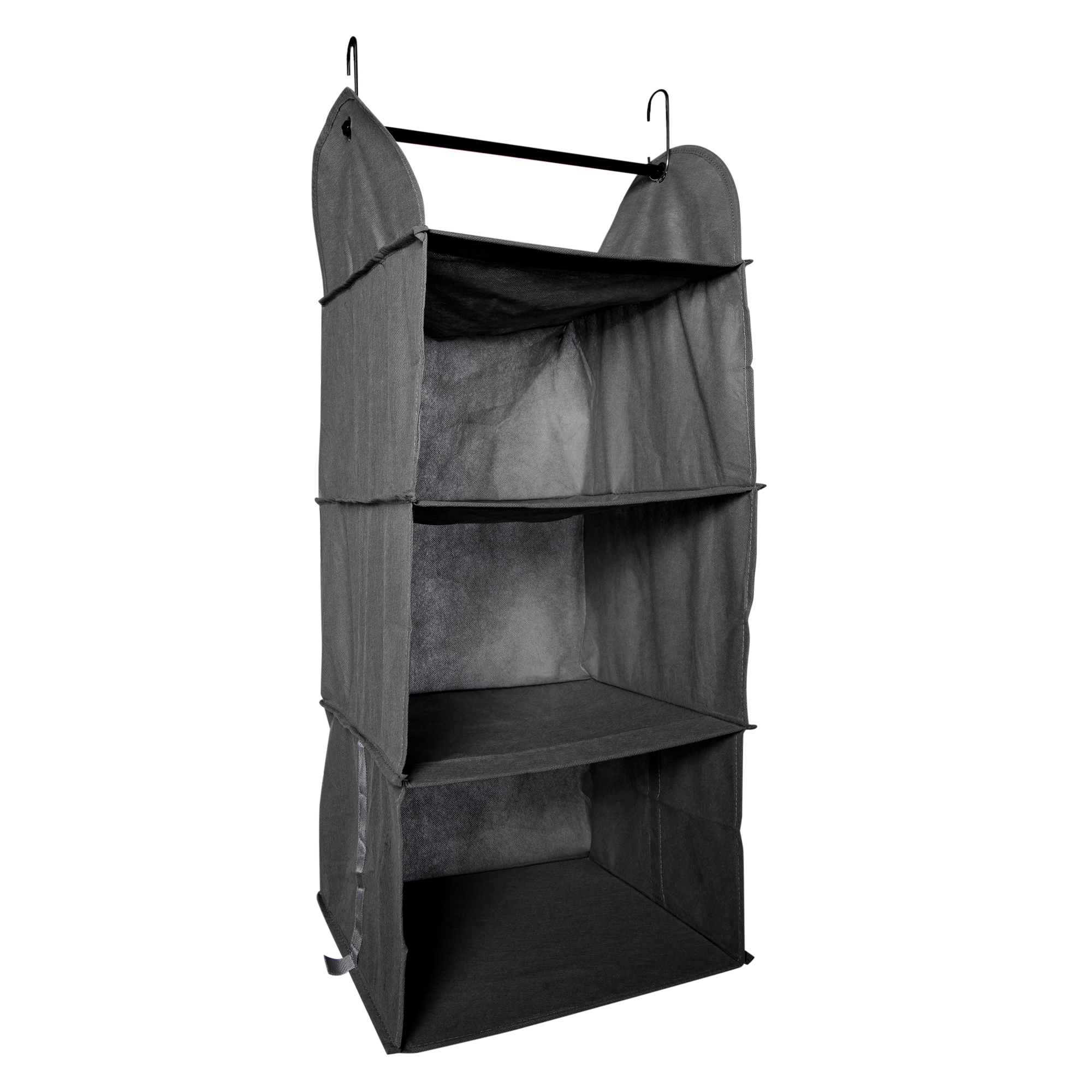 3-Shelf Hanging Closet Organizer w/Rod