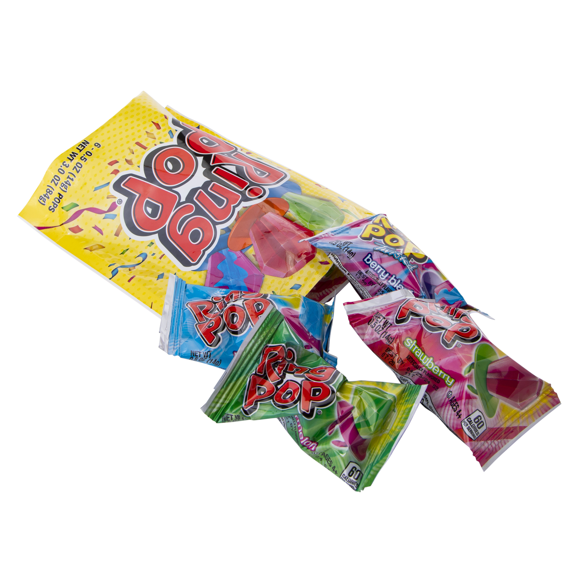 Ring Pop® Candy Lollipops 6-Count Bag